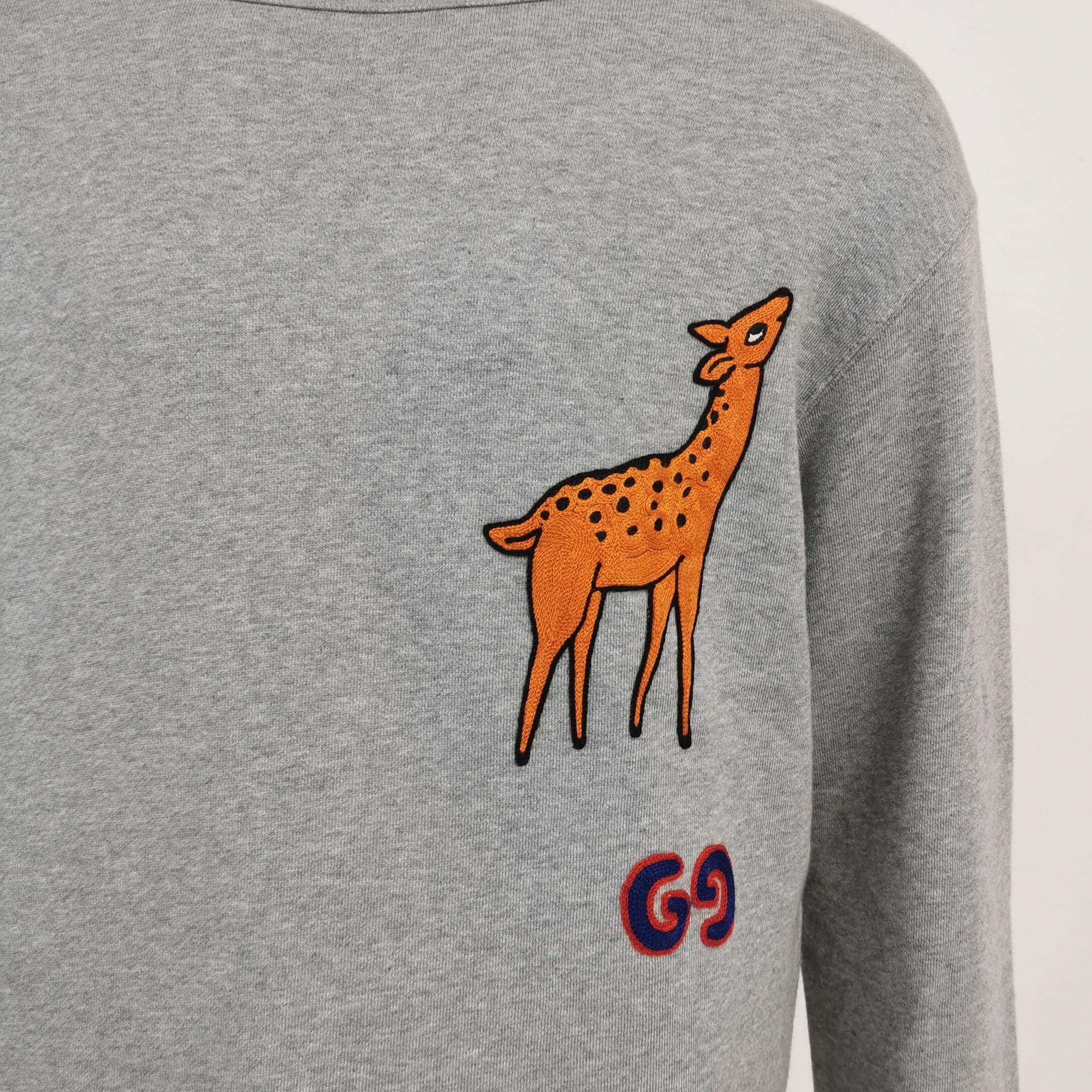 Gucci Gucci Giraffe Embroidery Sweatshirt S Size US S / EU 44-46 / 1 - 3 Thumbnail