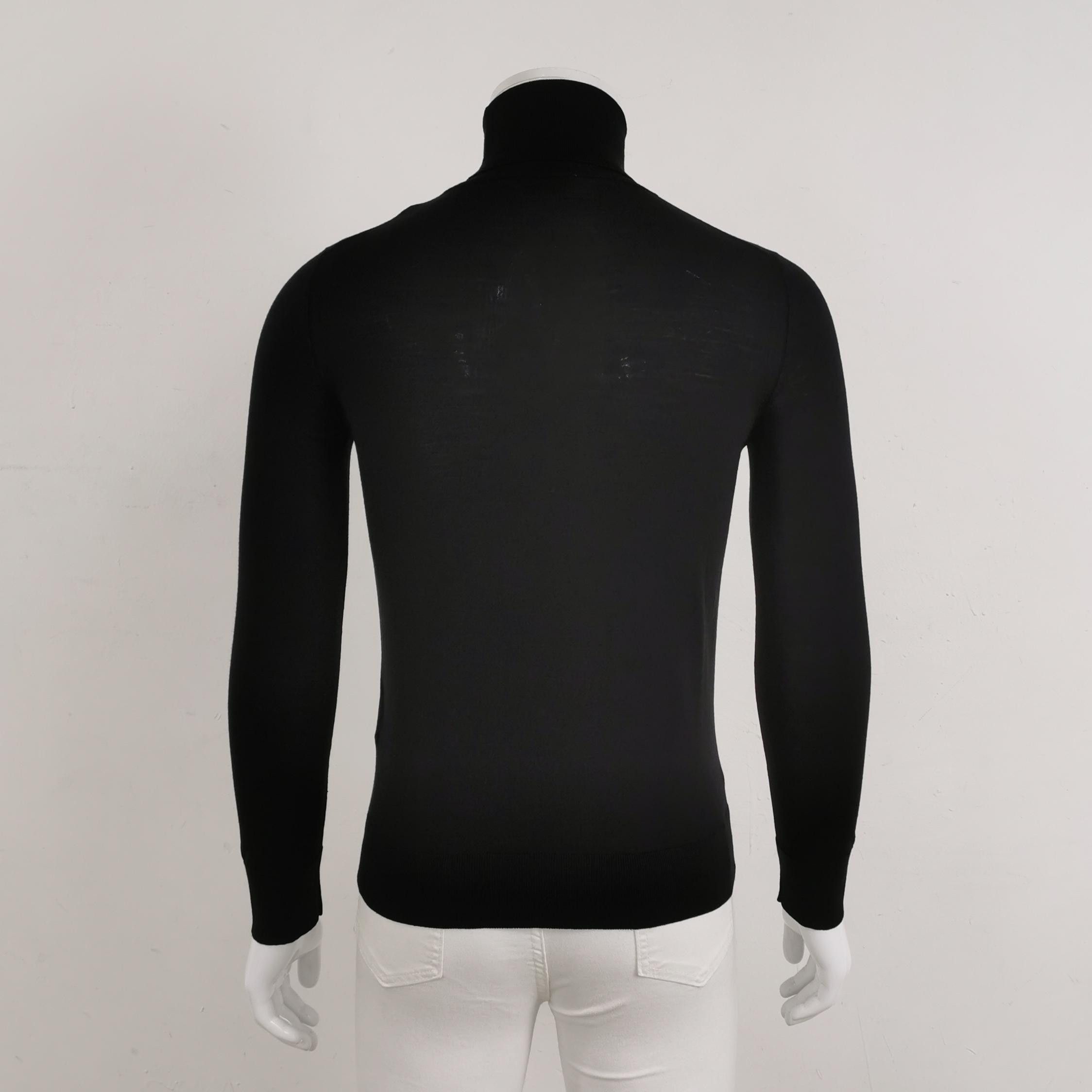 Moncler Moncler Black Wool Turtleneck Sweater Size L Size US L / EU 52-54 / 3 - 2 Thumbnail