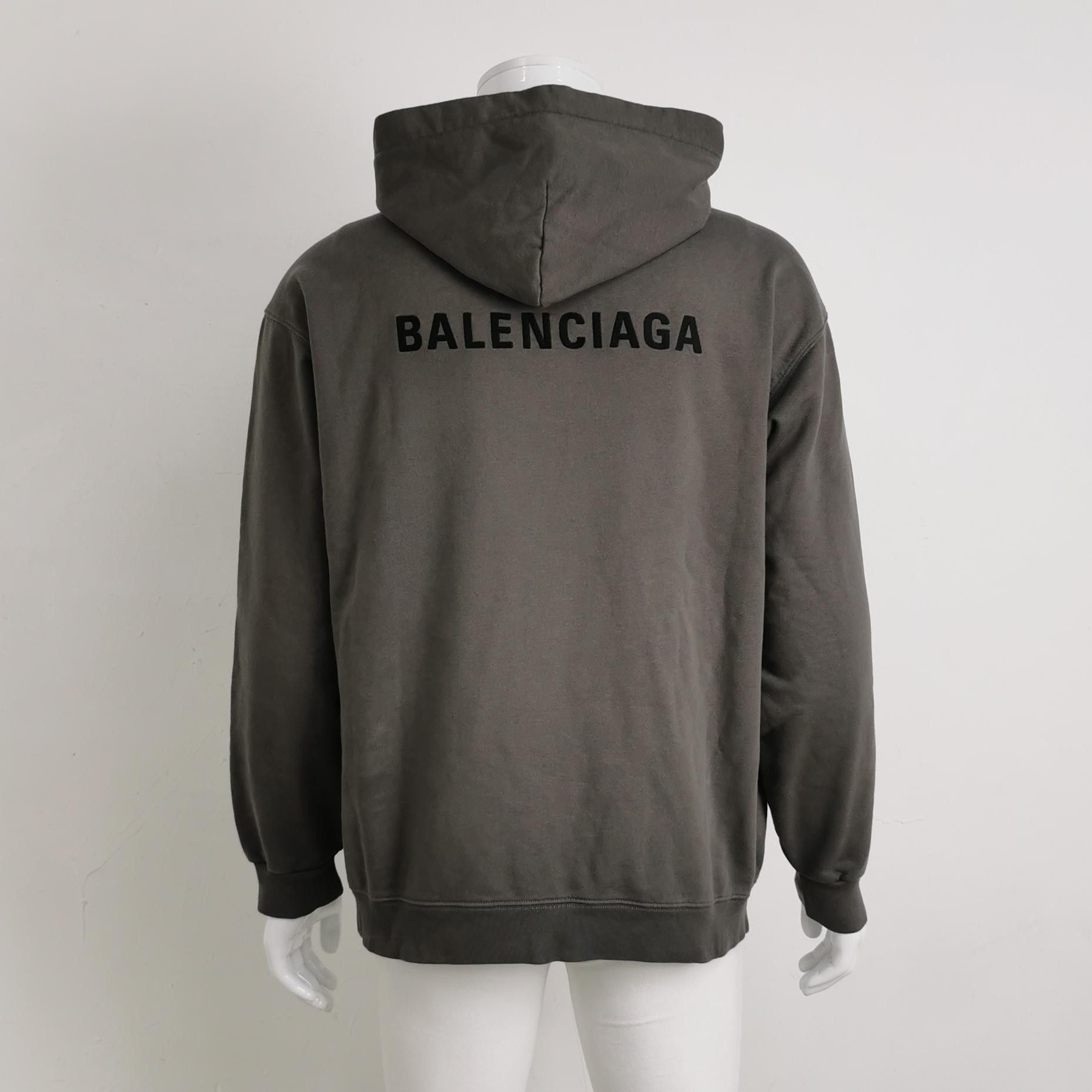 Balenciaga Balenciaga Logo Embroidered Hoodie Size S Size US S / EU 44-46 / 1 - 2 Thumbnail