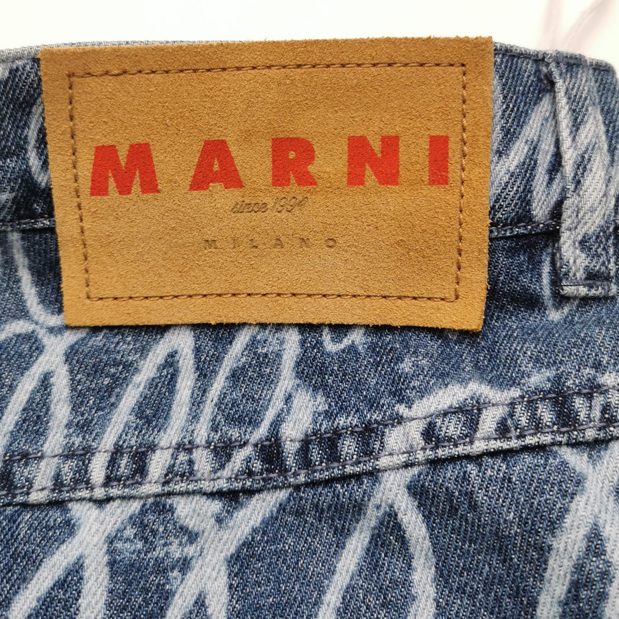 Marni Marni Scribble Print Casual Pants US 33 Size US 33 - 3 Thumbnail