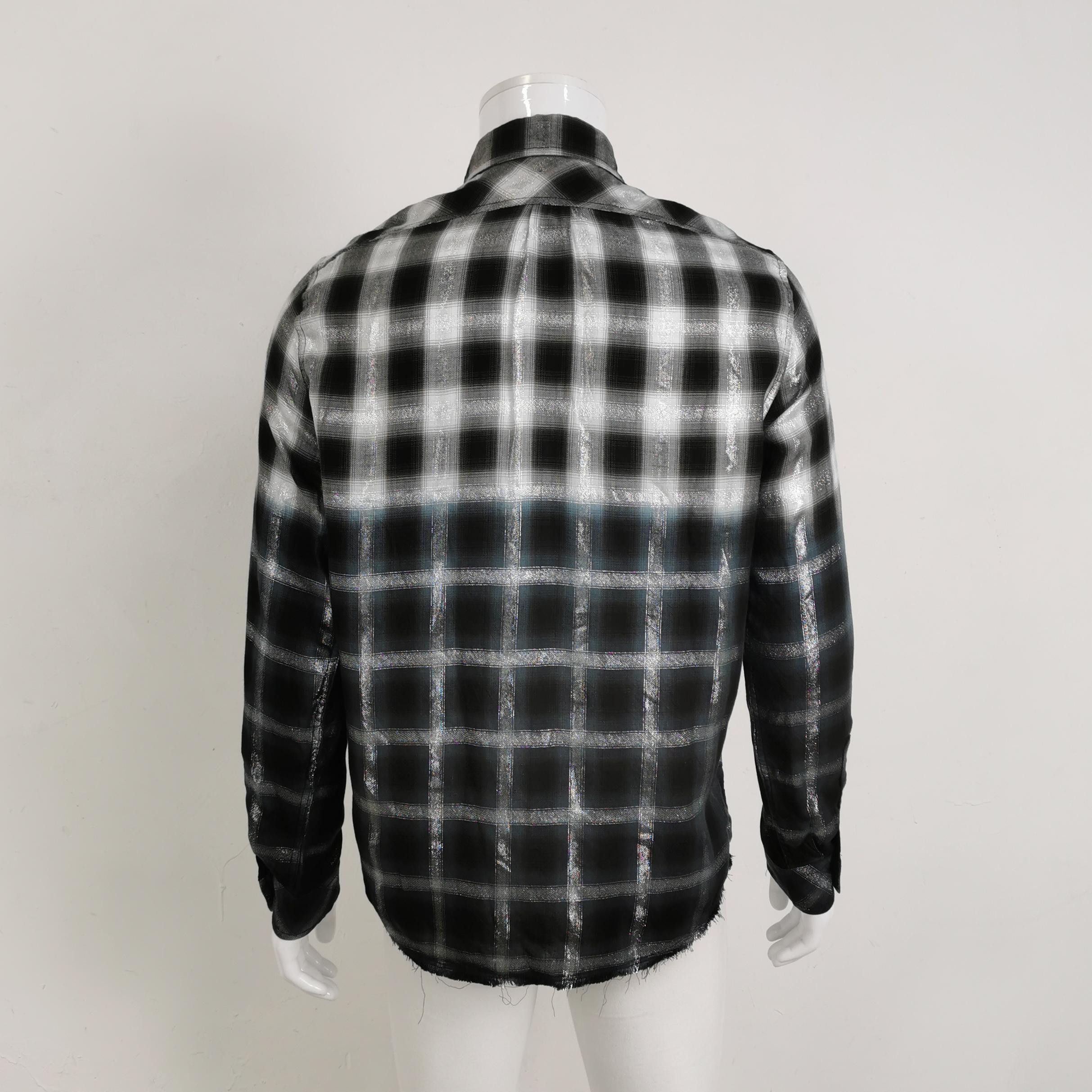 Diesel Diesel Gradient Metallic Check Shirt Size L Size US L / EU 52-54 / 3 - 2 Thumbnail
