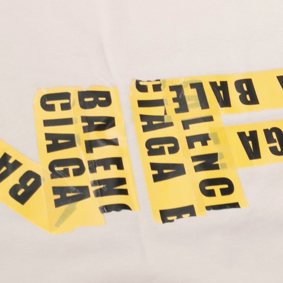 Balenciaga Balenciaga Need For Speed Tape Logo T-Shirt Size 2 Size US M / EU 48-50 / 2 - 3 Thumbnail