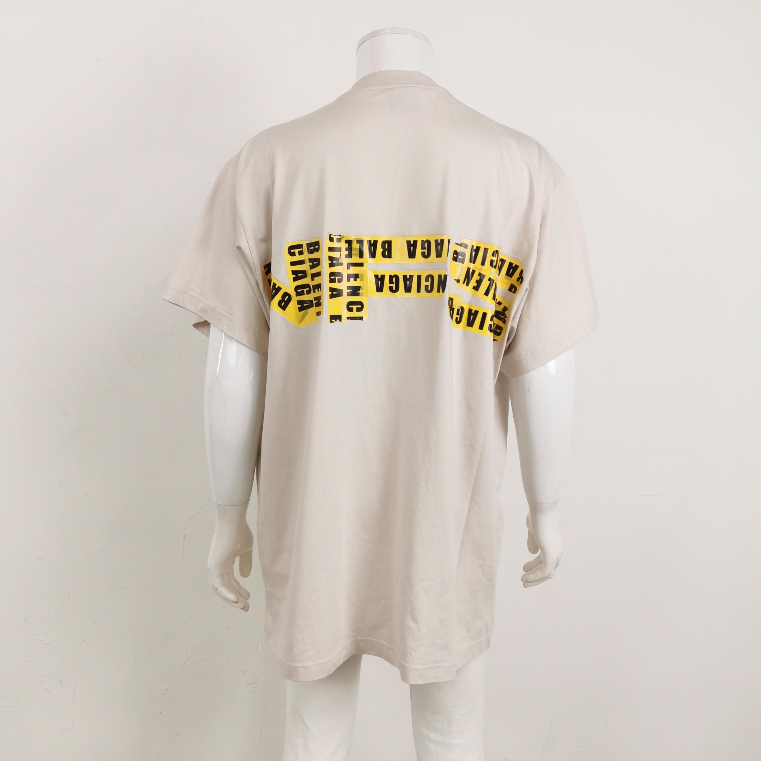 Balenciaga Balenciaga Need For Speed Tape Logo T-Shirt Size 2 Size US M / EU 48-50 / 2 - 2 Thumbnail