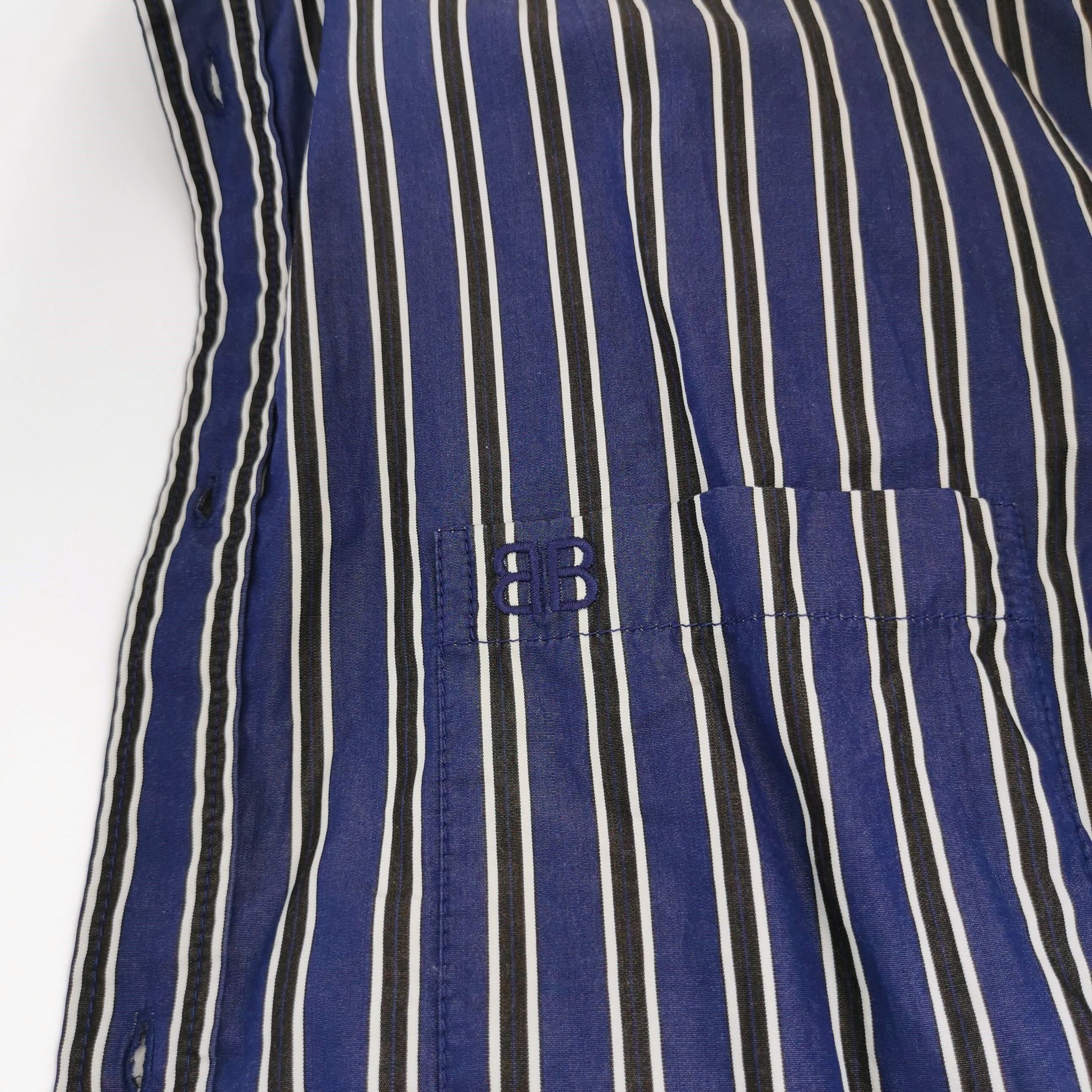 Balenciaga Balenciaga Striped Cotton Shirt Size 38 Size US S / EU 44-46 / 1 - 3 Thumbnail