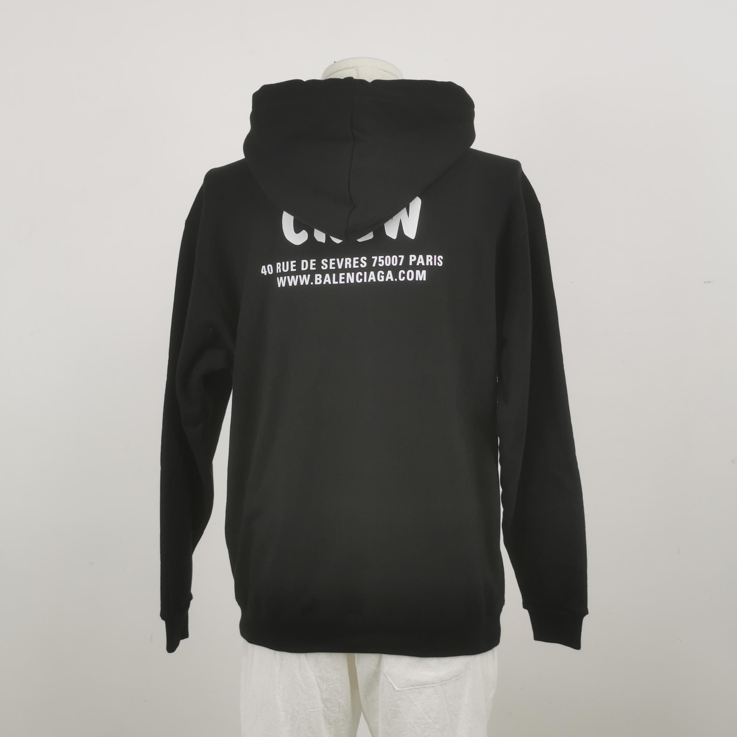 Balenciaga Balenciaga Crew Logo Hoodie XXS Size US XXS / EU 40 - 2 Thumbnail