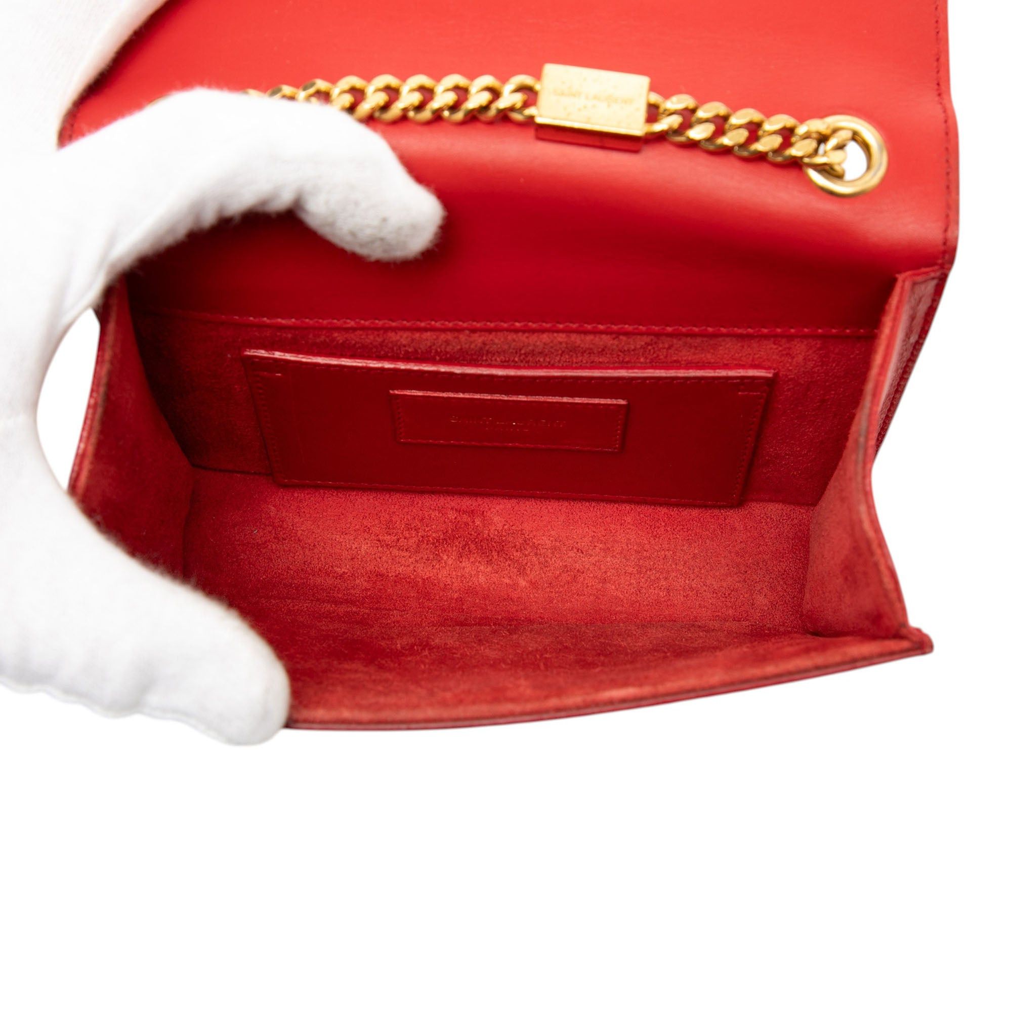 Saint Laurent Paris Small Smooth Calfskin Monogram Kate Tassel Crossbody Size ONE SIZE - 4 Thumbnail