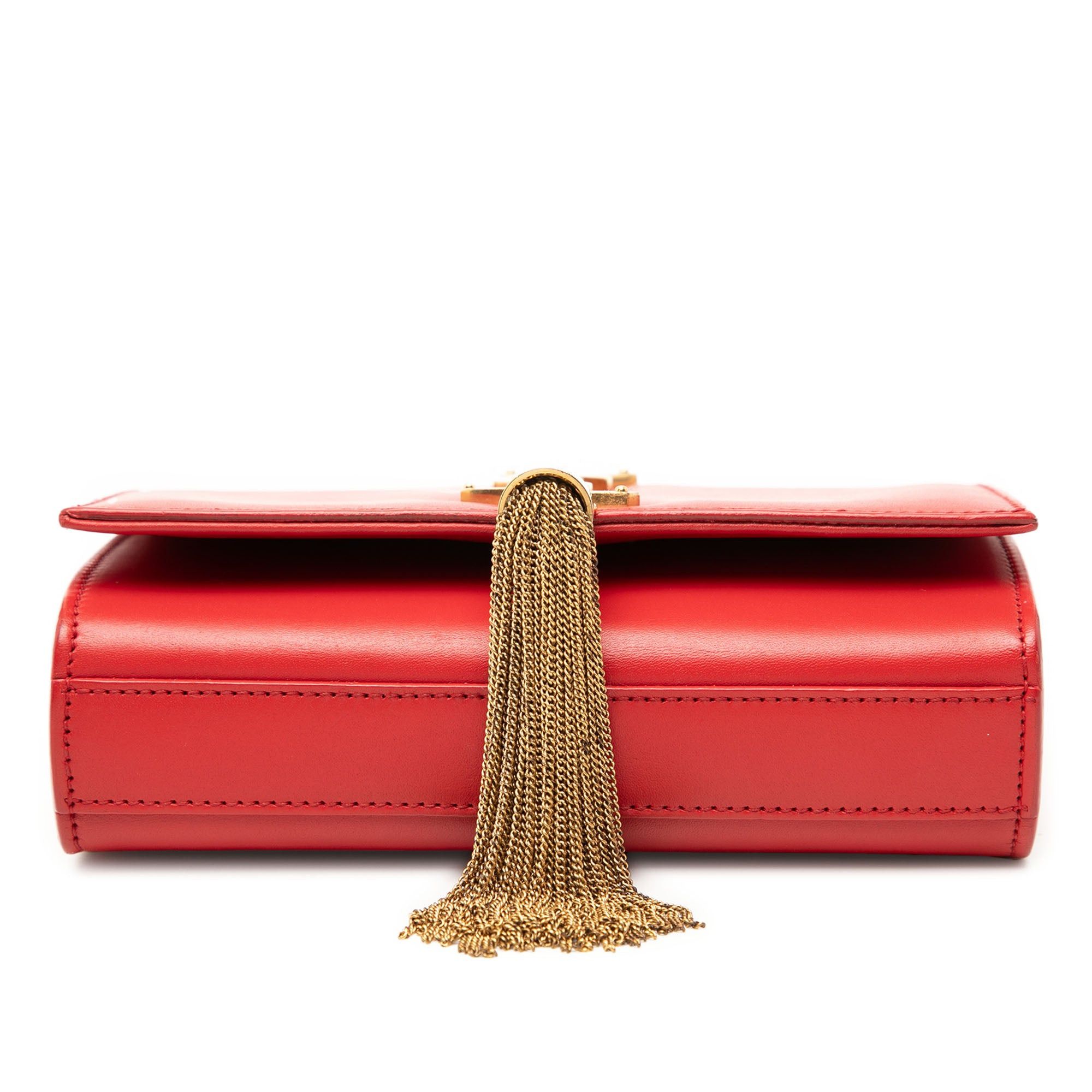 Saint Laurent Paris Small Smooth Calfskin Monogram Kate Tassel Crossbody Size ONE SIZE - 3 Thumbnail