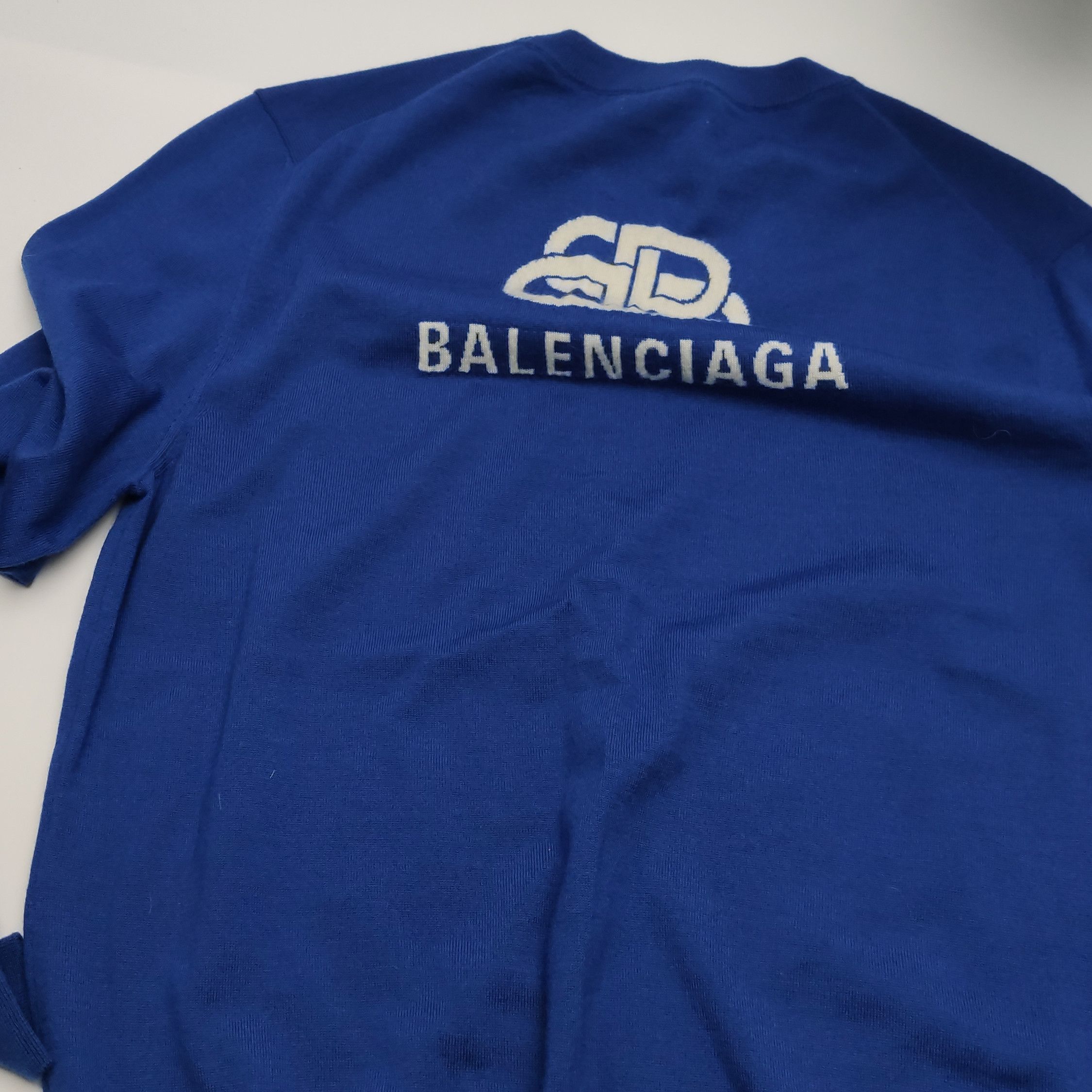 Balenciaga Balenciaga Back Logo Knit Sweater Size S Size US S / EU 44-46 / 1 - 8 Thumbnail