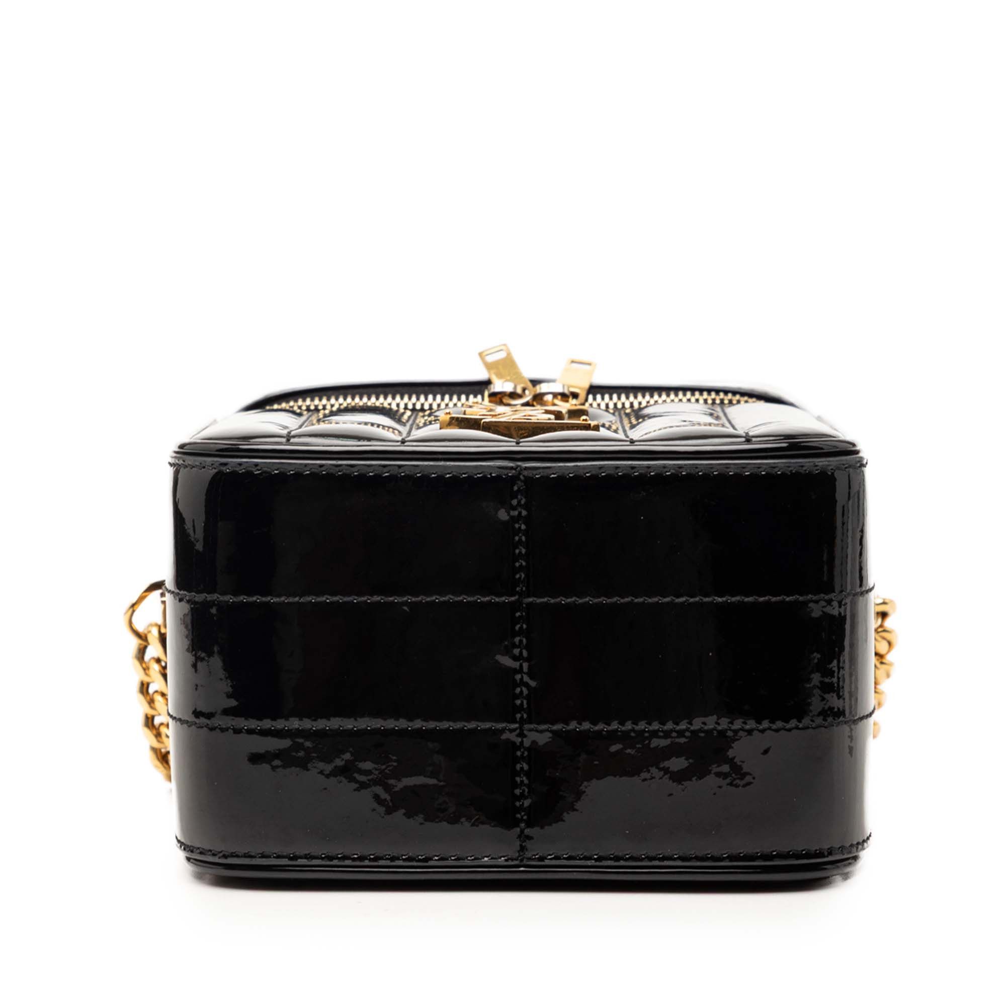 Saint Laurent Paris Matelasse Patent Monogram Vicky Vanity Bag Size ONE SIZE - 3 Thumbnail