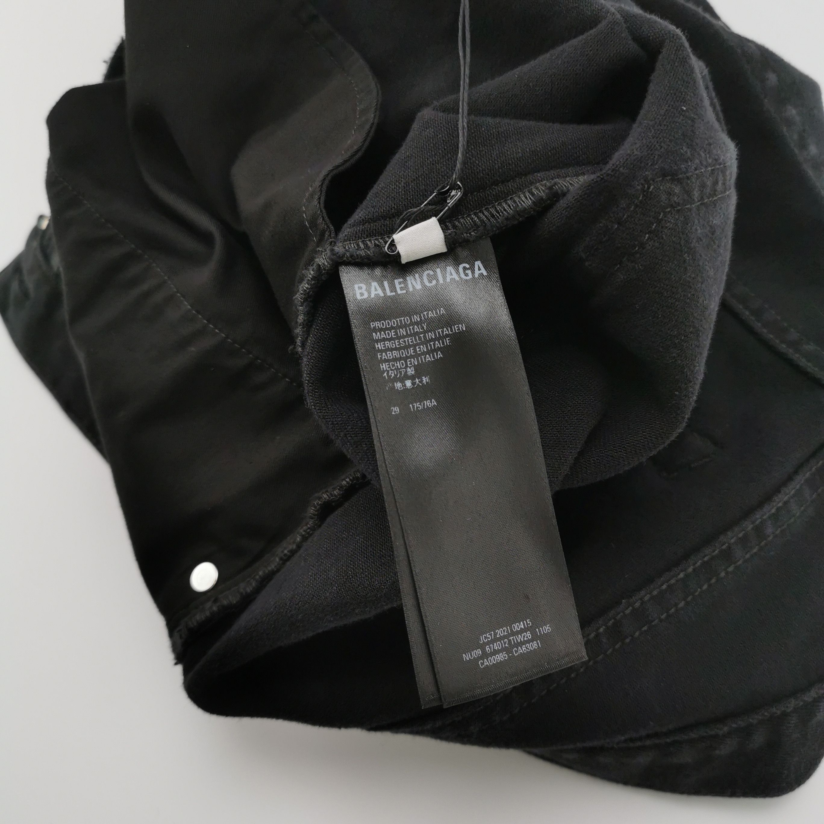Balenciaga Balenciaga Black Denim Jeans Size 29 Size US 29 - 6 Thumbnail