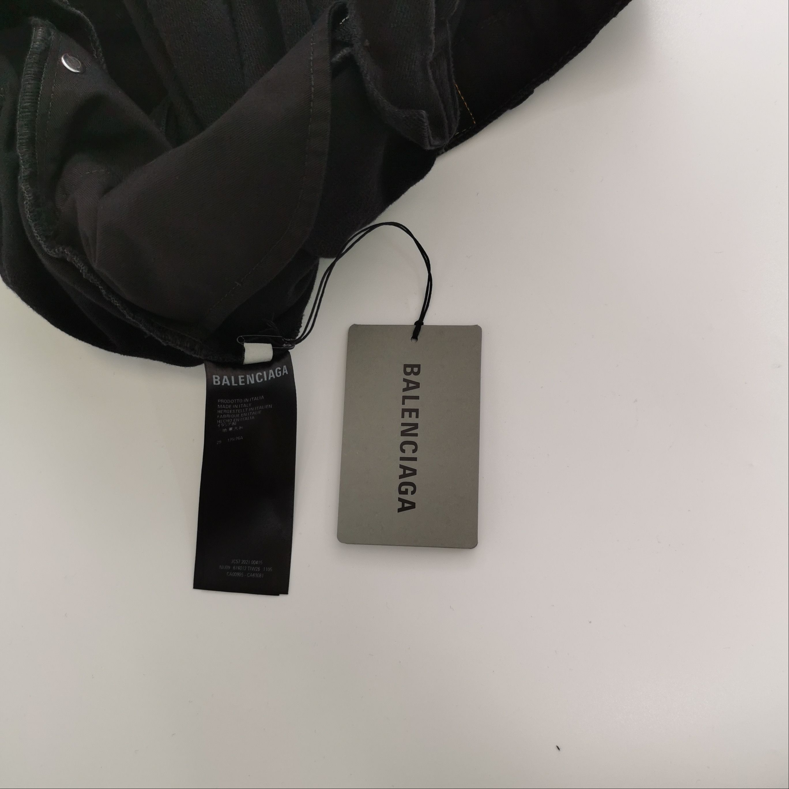 Balenciaga Balenciaga Black Denim Jeans Size 29 Size US 29 - 4 Thumbnail