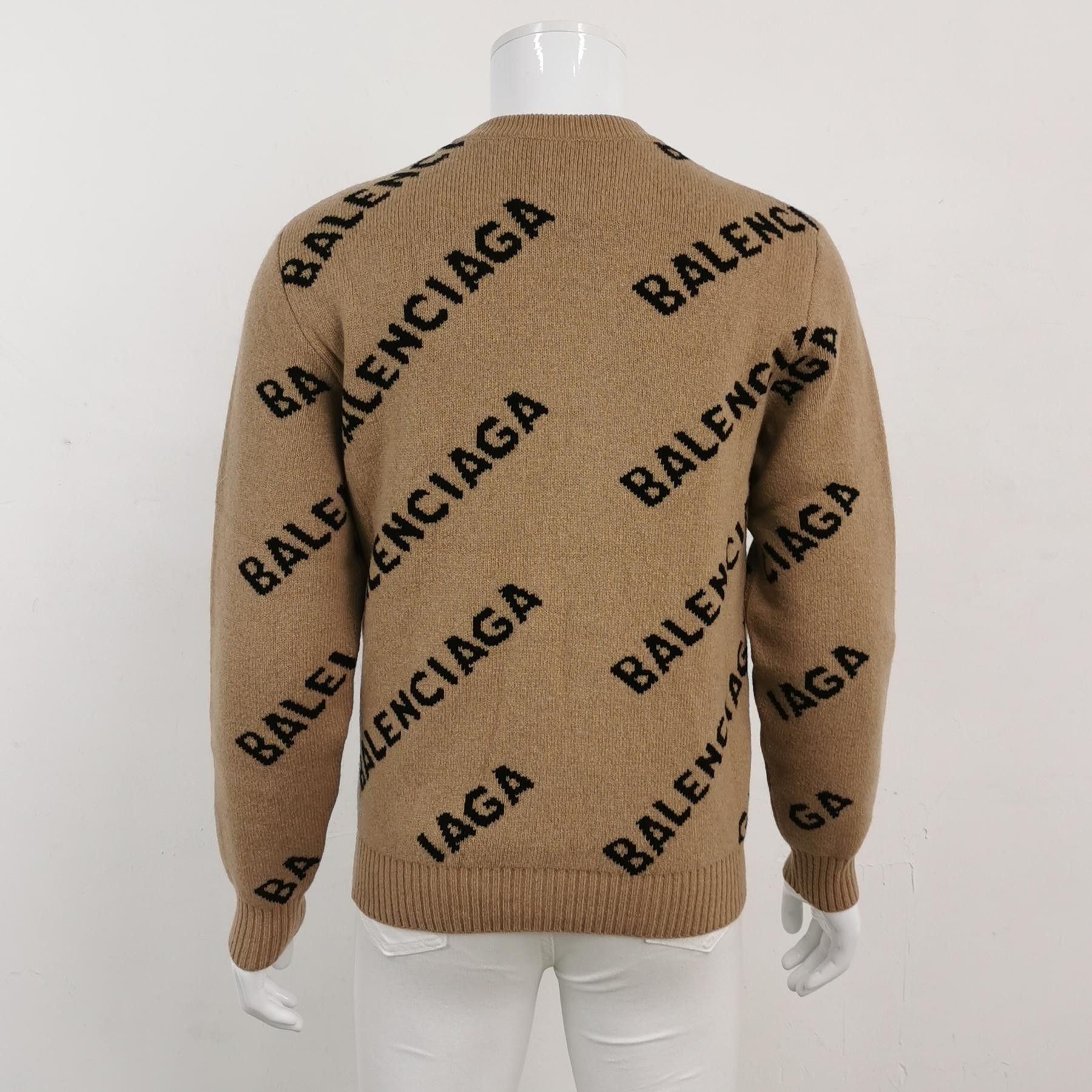 Balenciaga Balenciaga Diagonal Logo Wool Knit Sweater Size S Size US S / EU 44-46 / 1 - 2 Thumbnail