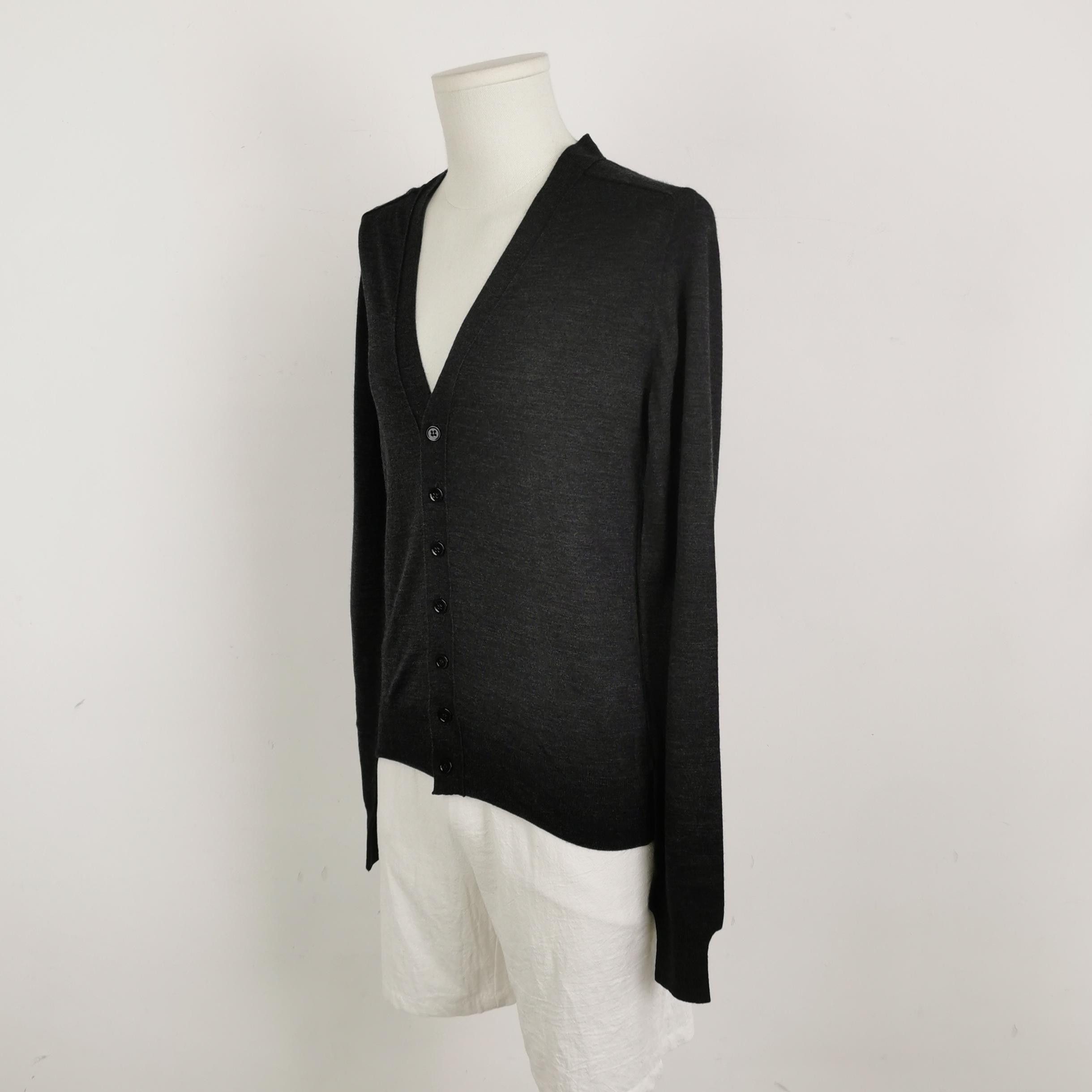 Balenciaga Balenciaga Wool Silk Cashmere V-Neck Cardigan S Size US S / EU 44-46 / 1 - 2 Thumbnail