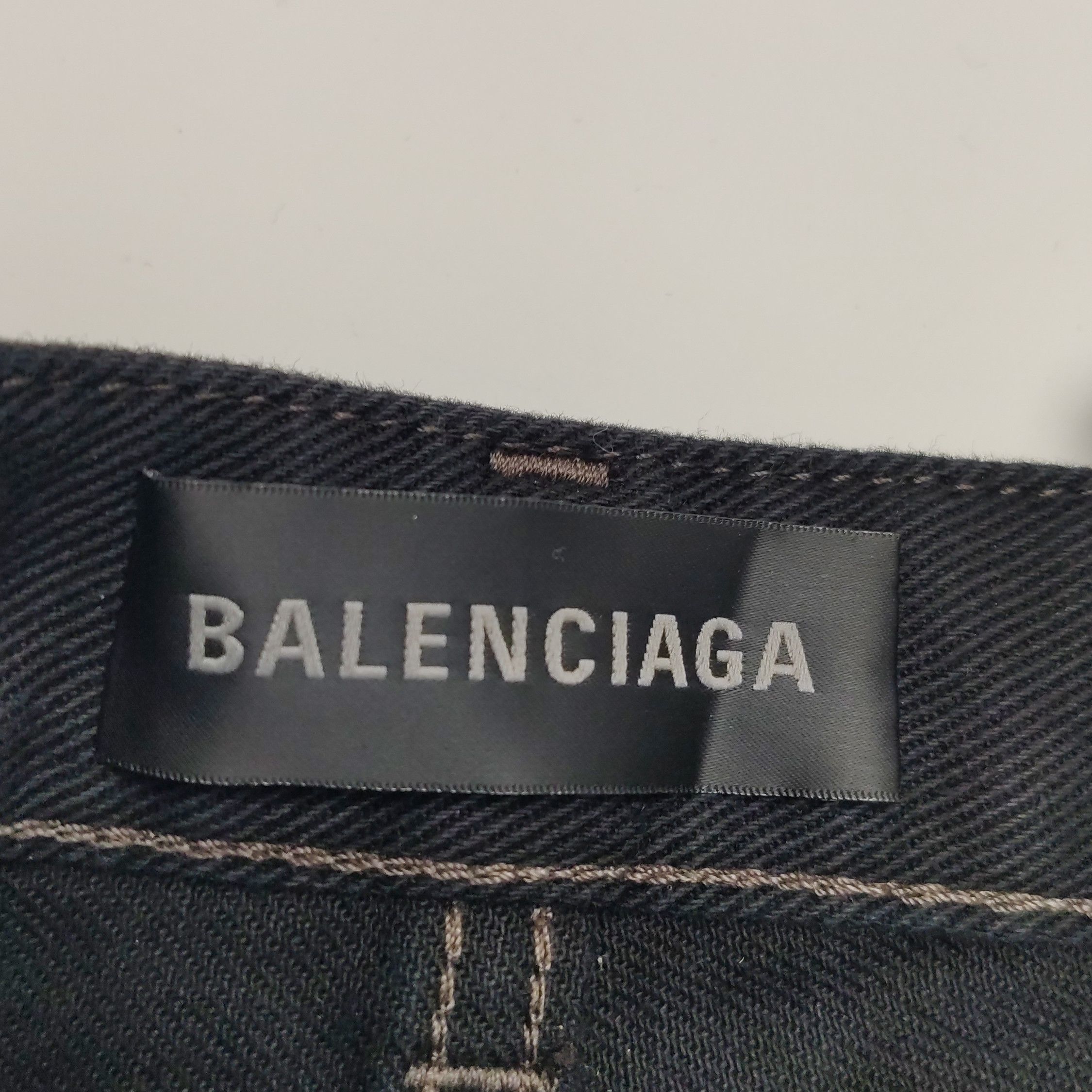 Balenciaga Balenciaga Solid Black Cotton Jeans US 30 Size US 30 / EU 46 - 5 Thumbnail
