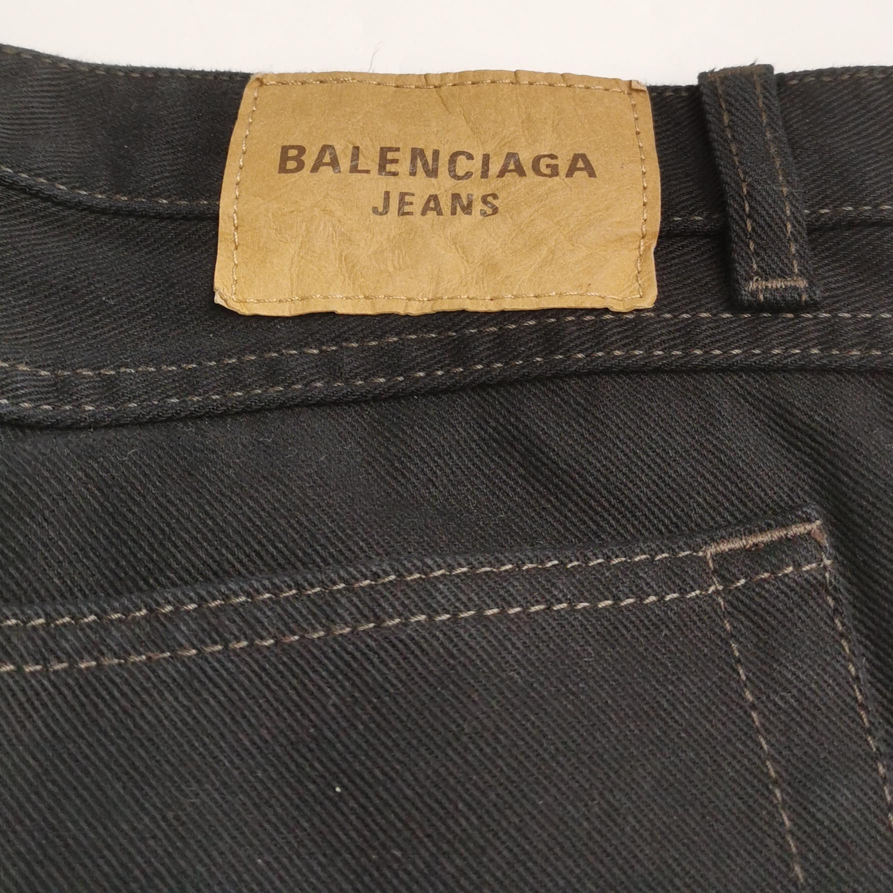 Balenciaga Balenciaga Solid Black Cotton Jeans US 30 Size US 30 / EU 46 - 3 Thumbnail