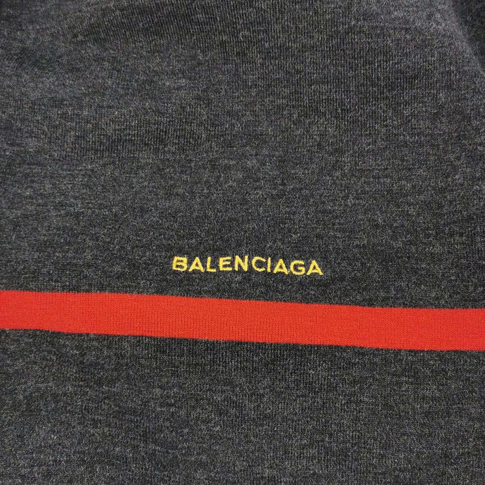 Balenciaga Balenciaga Colorblock Logo V-Neck Sweater XS Size US XS / EU 42 / 0 - 3 Thumbnail
