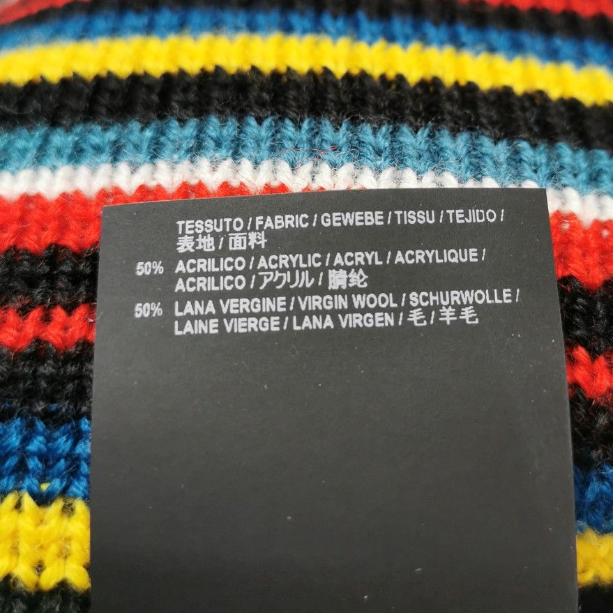 Balenciaga Balenciaga Multi Stripe Logo Knit Sweater XS Size US XS / EU 42 / 0 - 7 Thumbnail