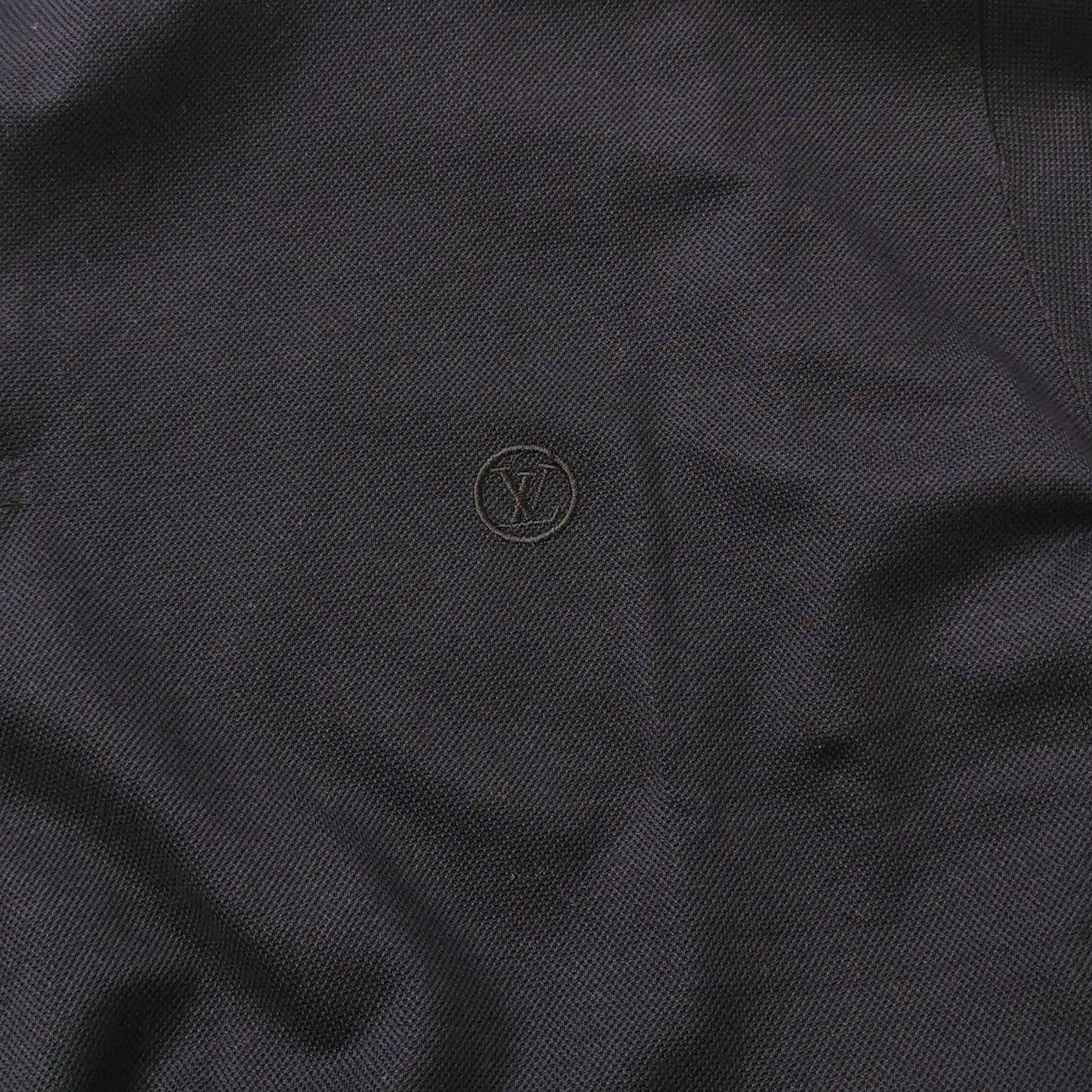 Louis Vuitton Louis Vuitton Solid Cotton Polo Shirt XXL Size US XXL / EU 58 / 5 - 3 Thumbnail