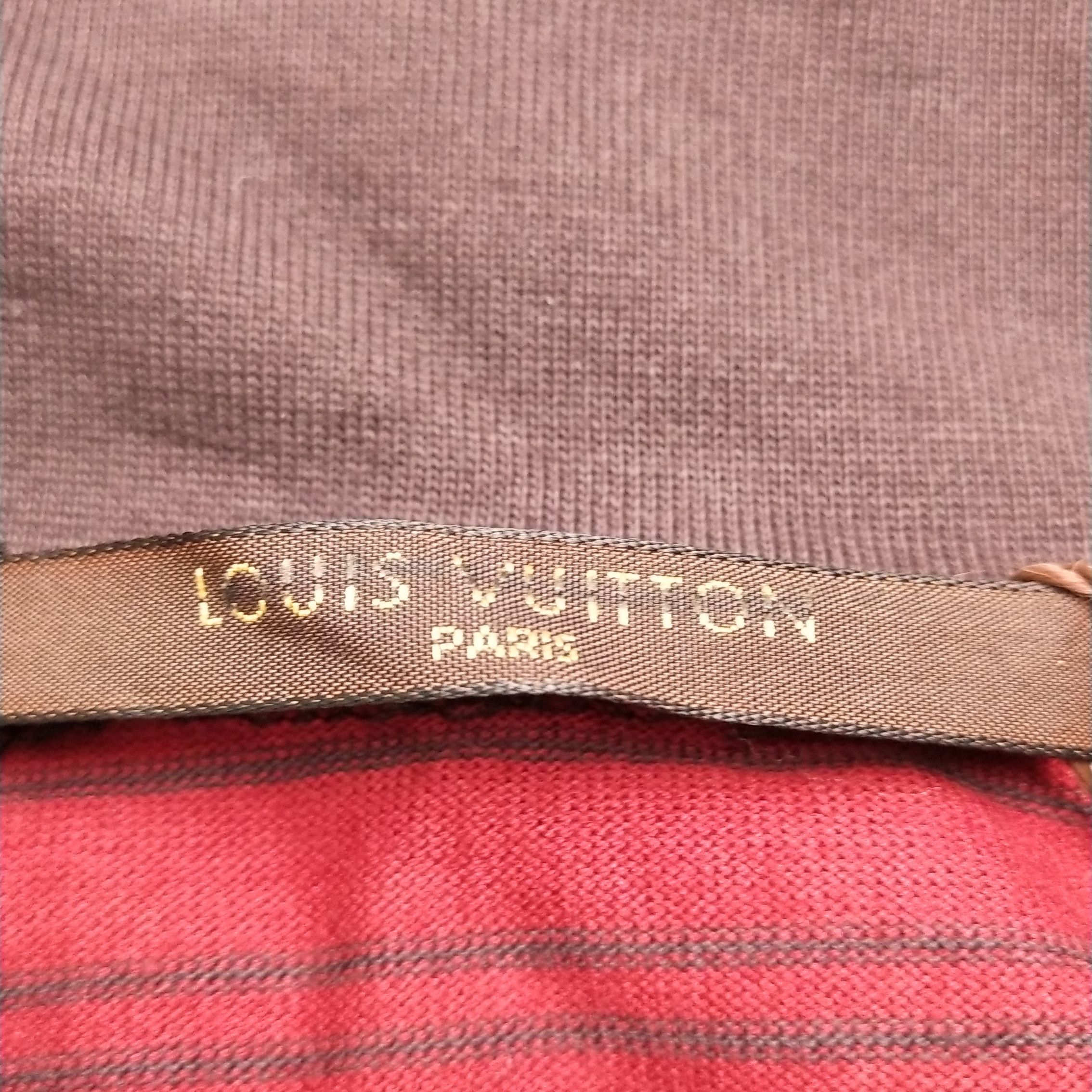 Louis Vuitton Louis Vuitton Striped Cotton Long Sleeve Polo XL Size US XL / EU 56 / 4 - 8 Thumbnail