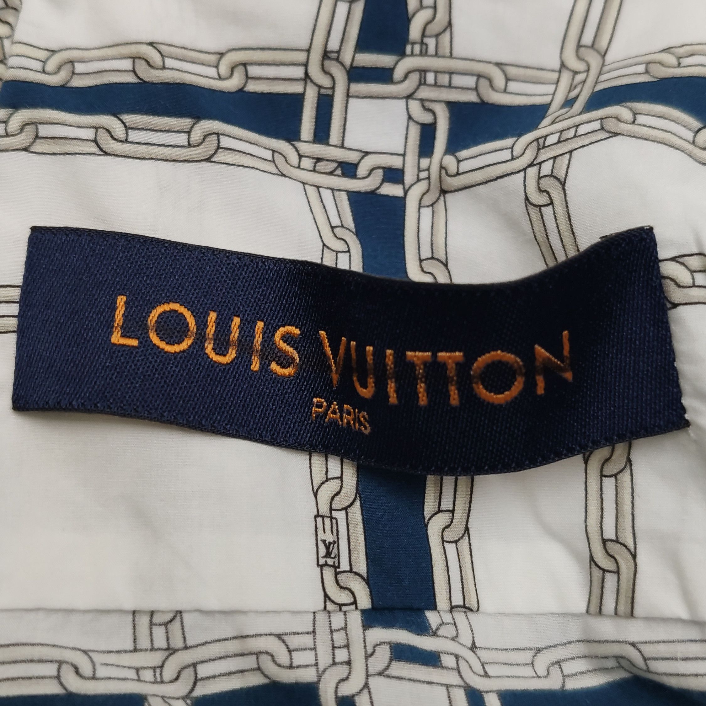 Louis Vuitton Louis Vuitton Chain Link Plaid Short Sleeve Shirt L Size US L / EU 52-54 / 3 - 8 Thumbnail