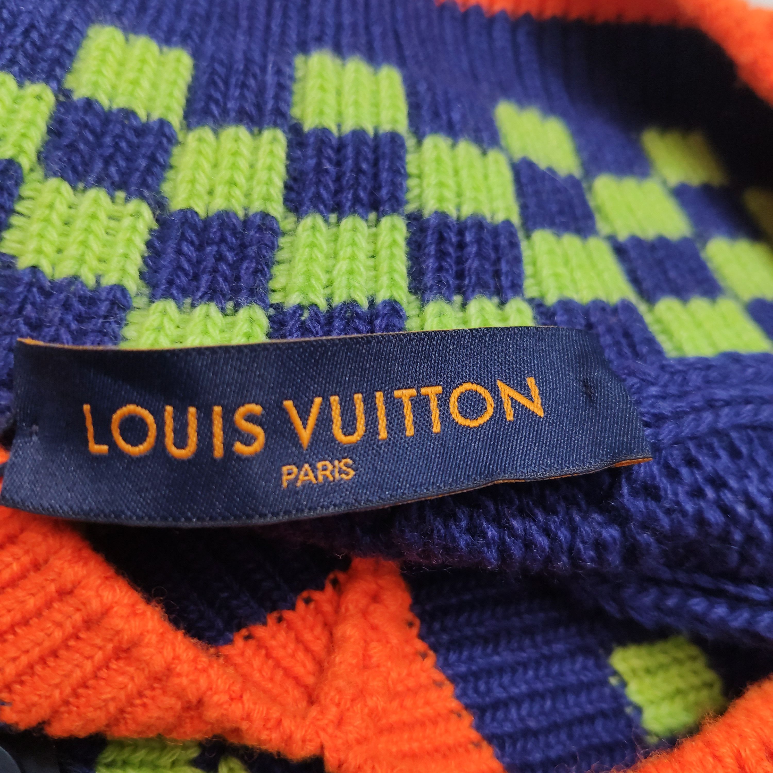 Louis Vuitton Louis Vuitton Checkered Plush Knit Sweater L Size US L / EU 52-54 / 3 - 6 Thumbnail
