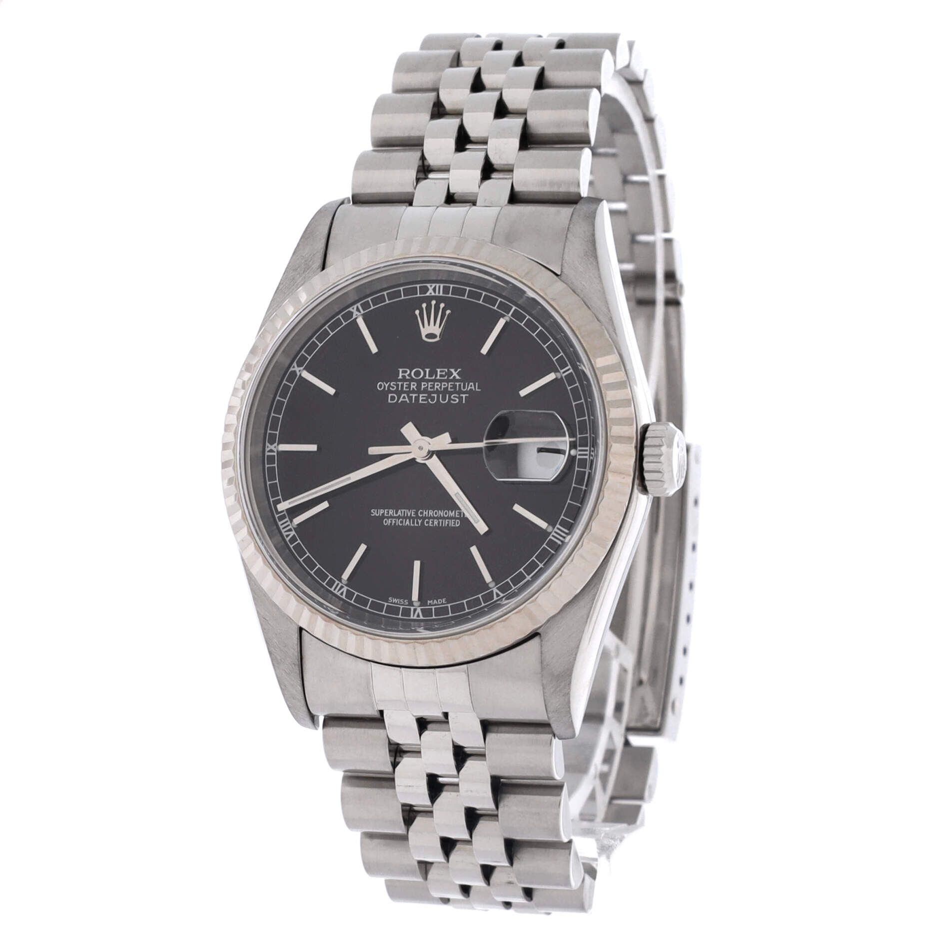 Rolex Oyster perpetual datejust automatic watch stainless steel and white gold 36 Size ONE SIZE - 3 Thumbnail