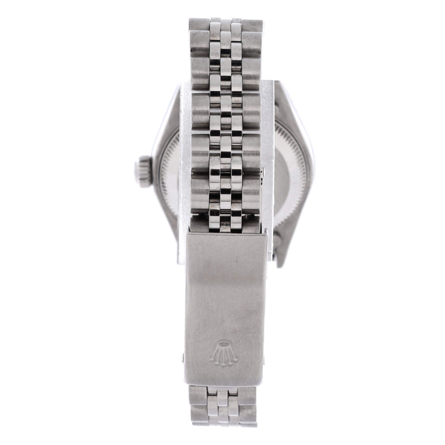Rolex Oyster perpetual datejust automatic watch stainless steel and white gold with diamond markers 26 Size ONE SIZE - 5 Thumbnail