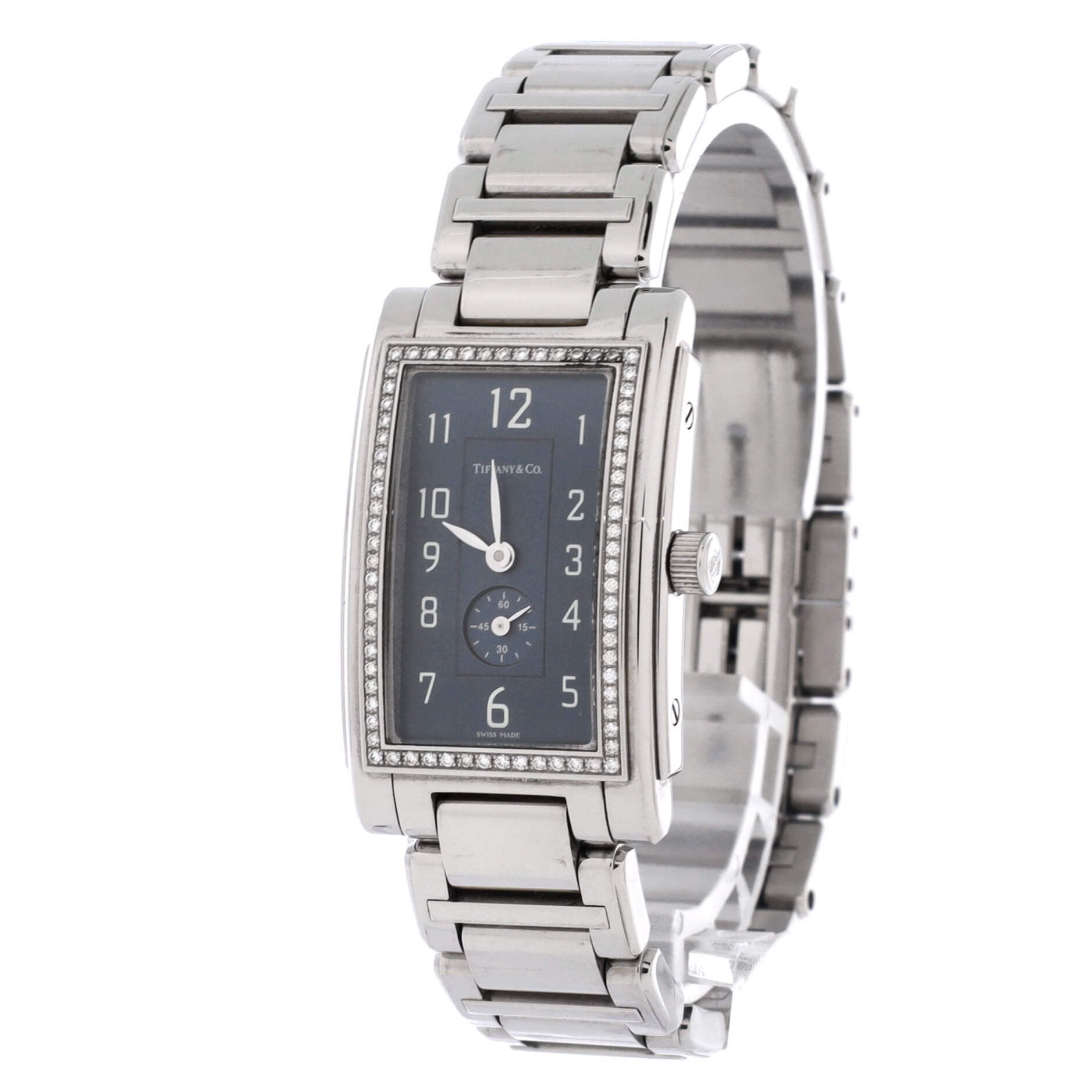 Tiffany & Co. Grand resonator quartz watch stainless steel with diamond bezel 22 Size ONE SIZE - 2 Thumbnail