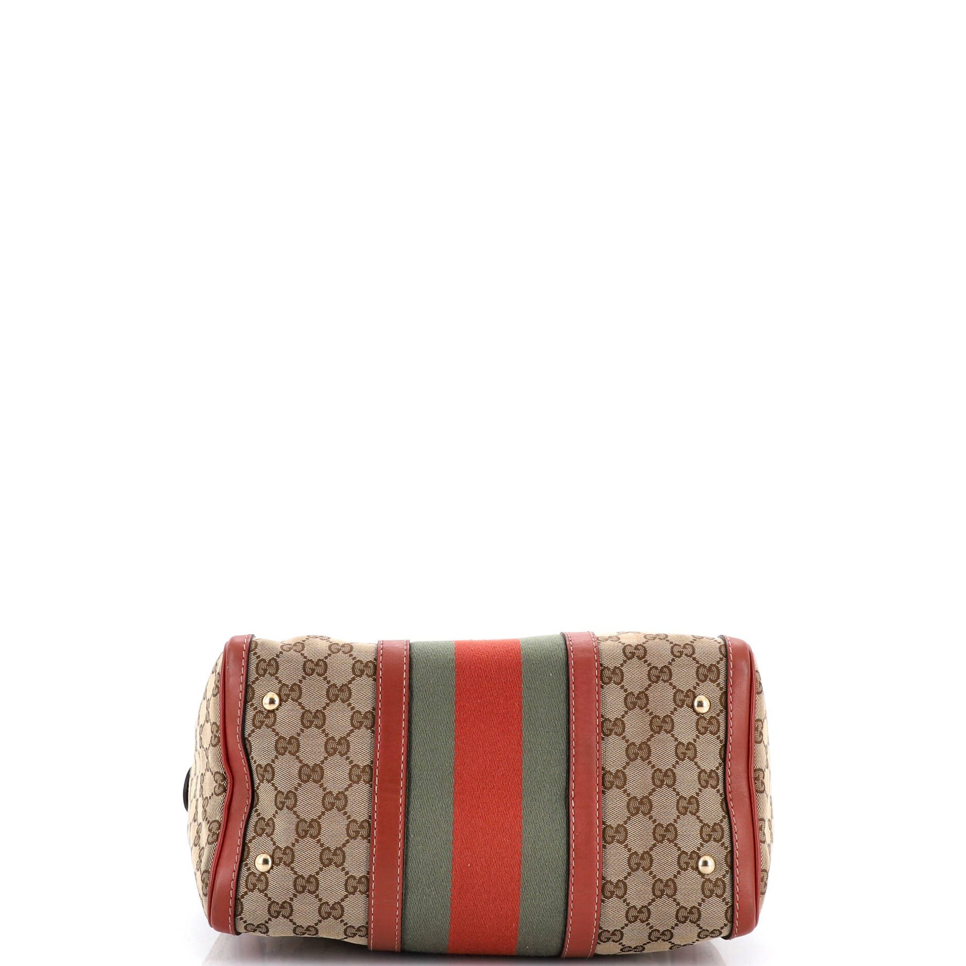 Gucci Vintage web boston bag gg canvas medium Size ONE SIZE - 3 Thumbnail