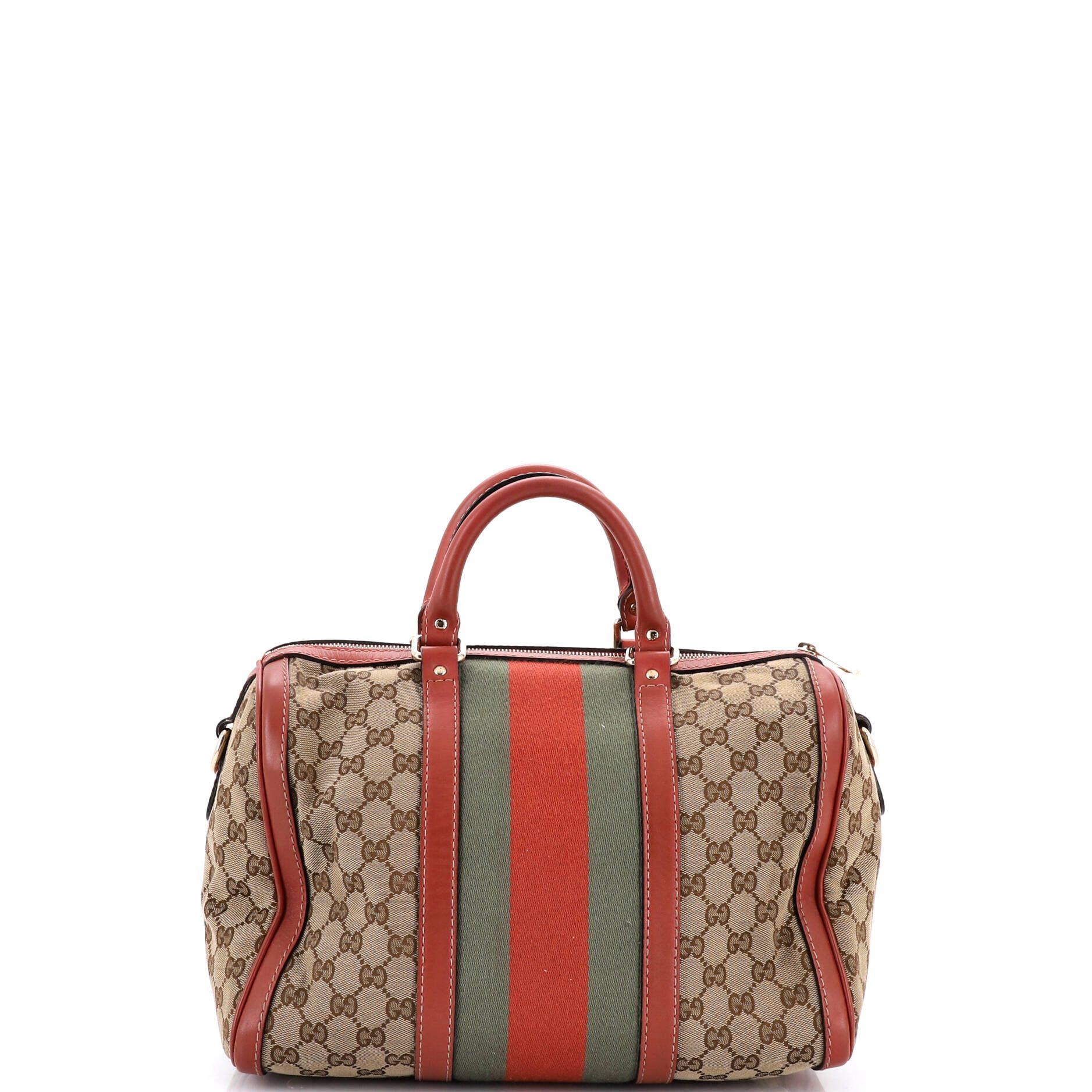 Gucci Vintage web boston bag gg canvas medium Size ONE SIZE - 2 Thumbnail