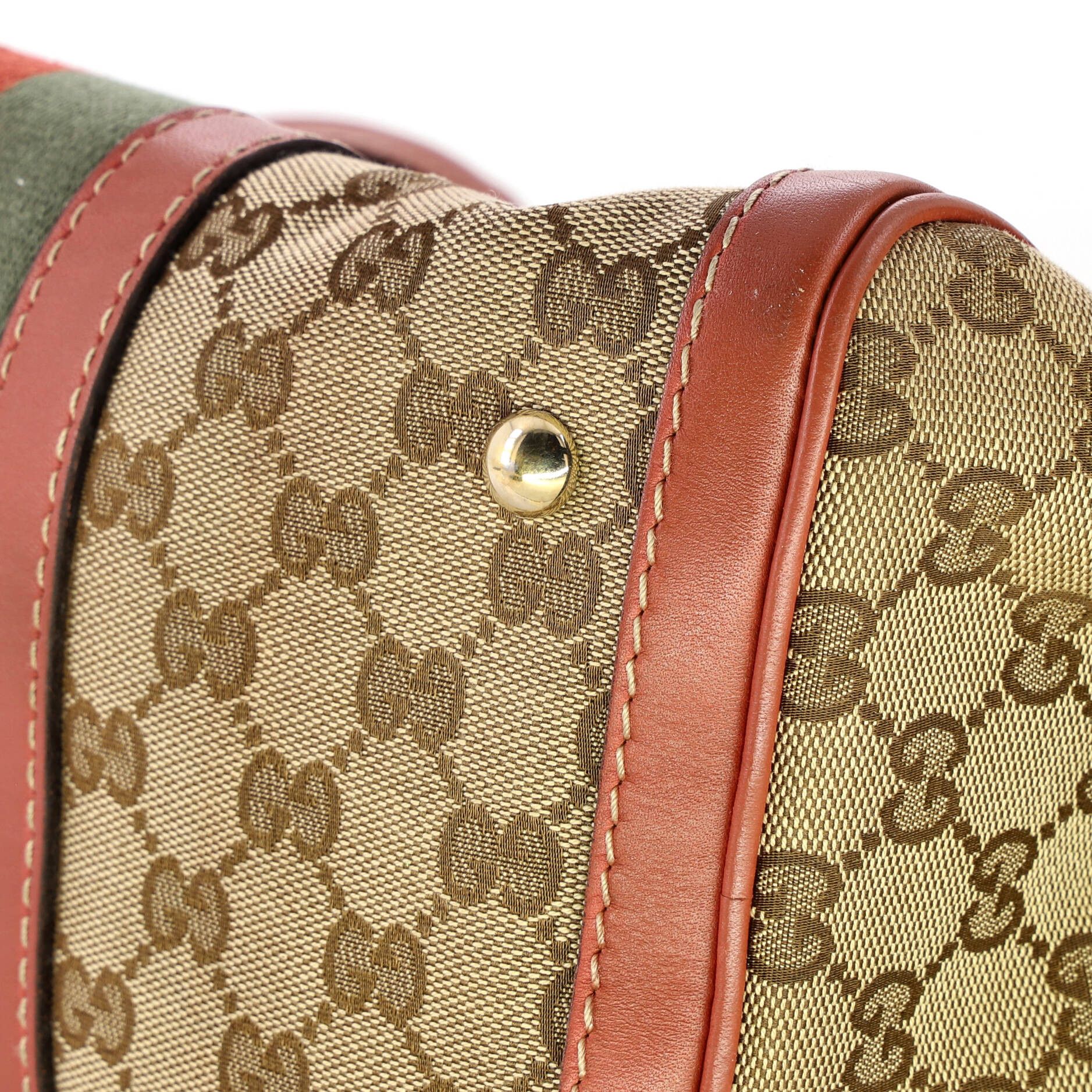 Gucci Vintage web boston bag gg canvas medium Size ONE SIZE - 5 Thumbnail
