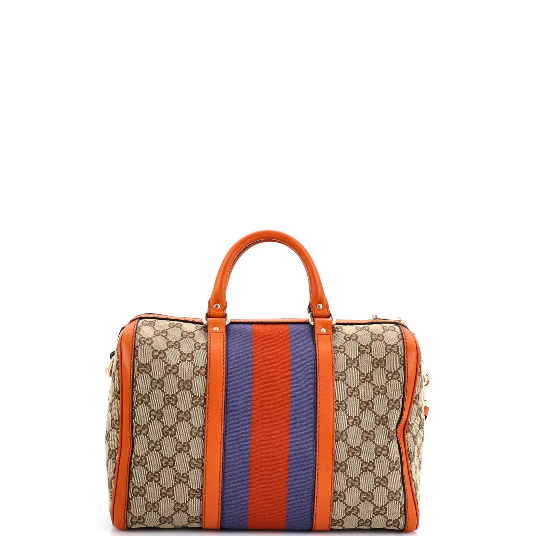 Gucci Vintage web boston bag gg canvas medium Size ONE SIZE - 2 Thumbnail