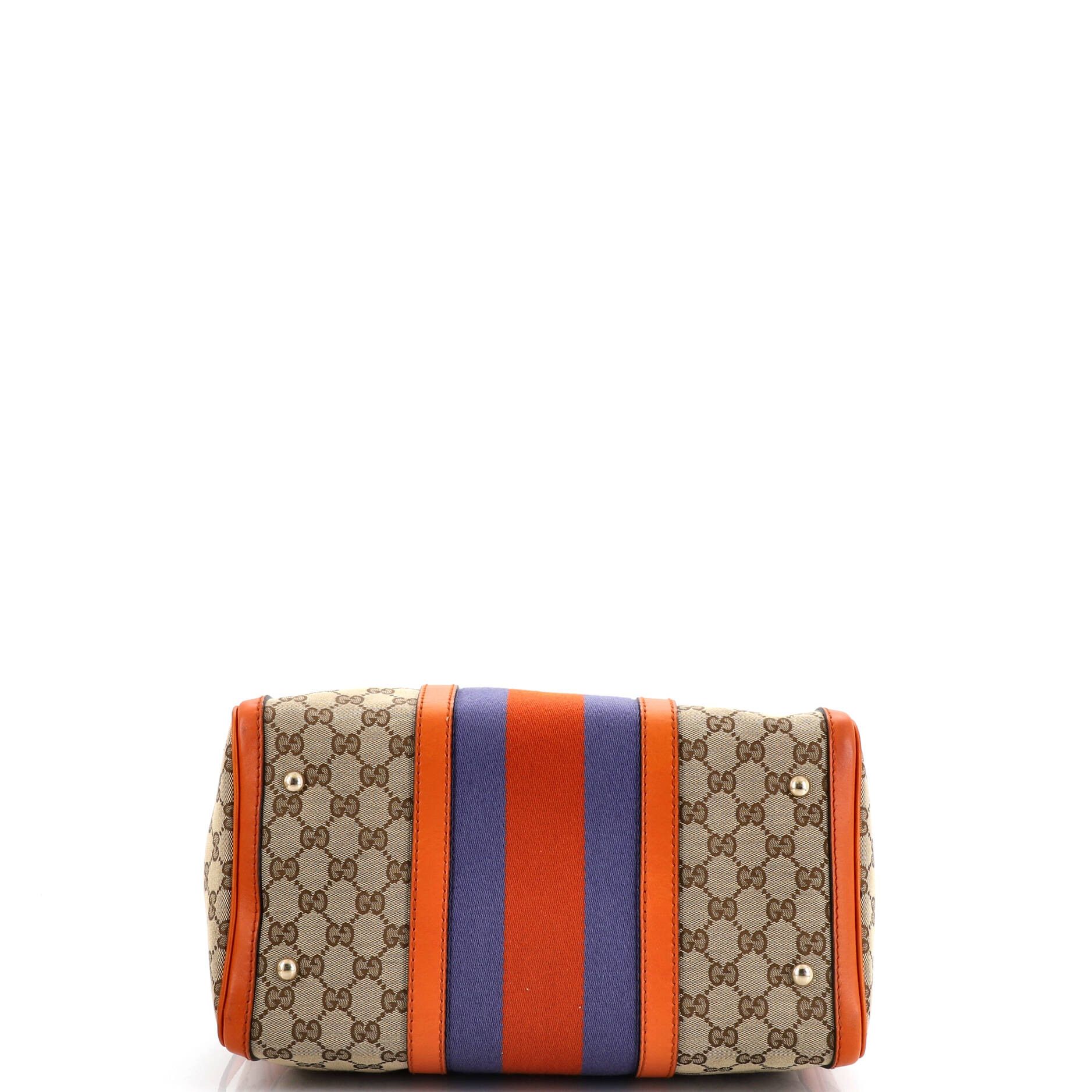 Gucci Vintage web boston bag gg canvas medium Size ONE SIZE - 3 Thumbnail