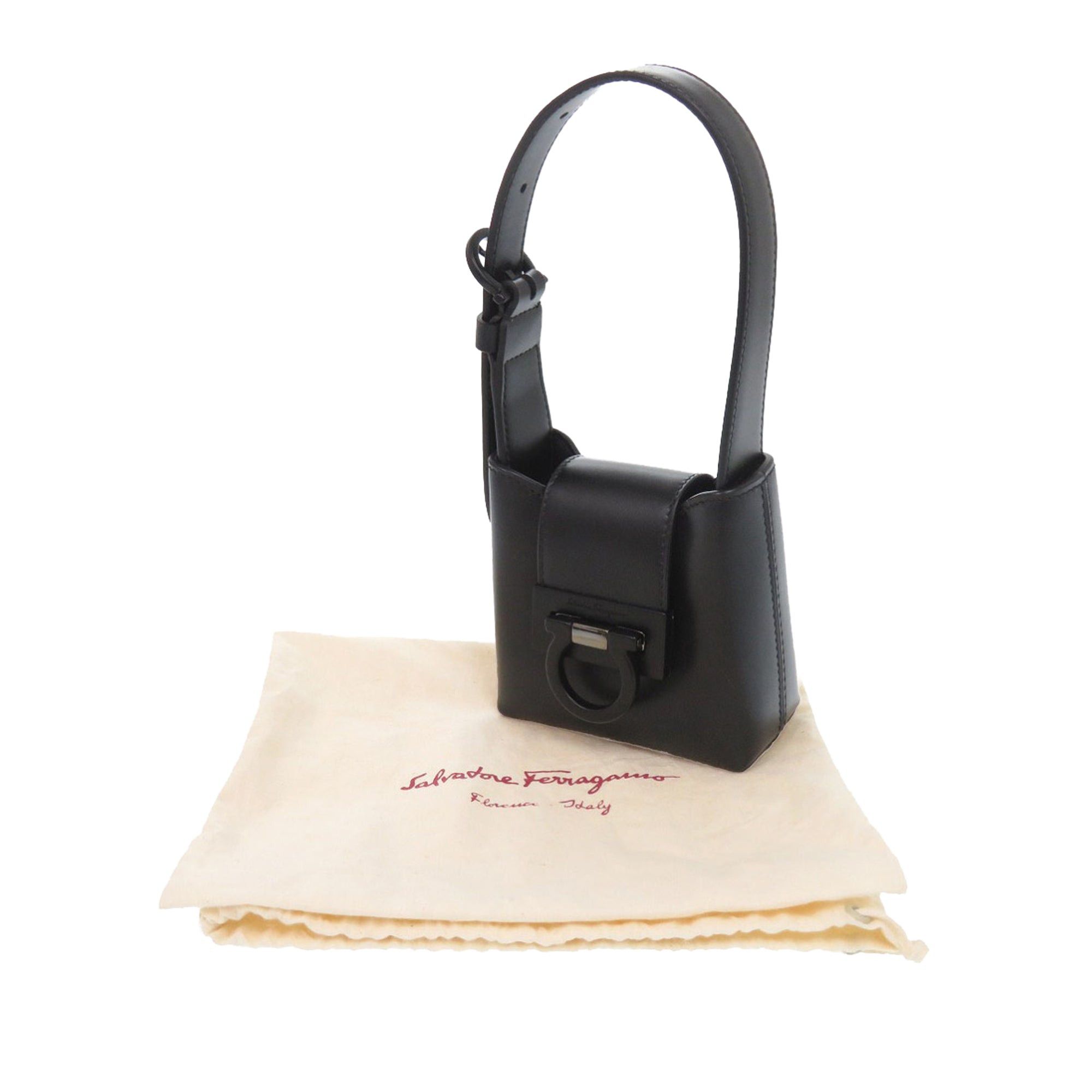 Salvatore Ferragamo Leather Gancini Trifoglio Handbag Size ONE SIZE - 12 Thumbnail