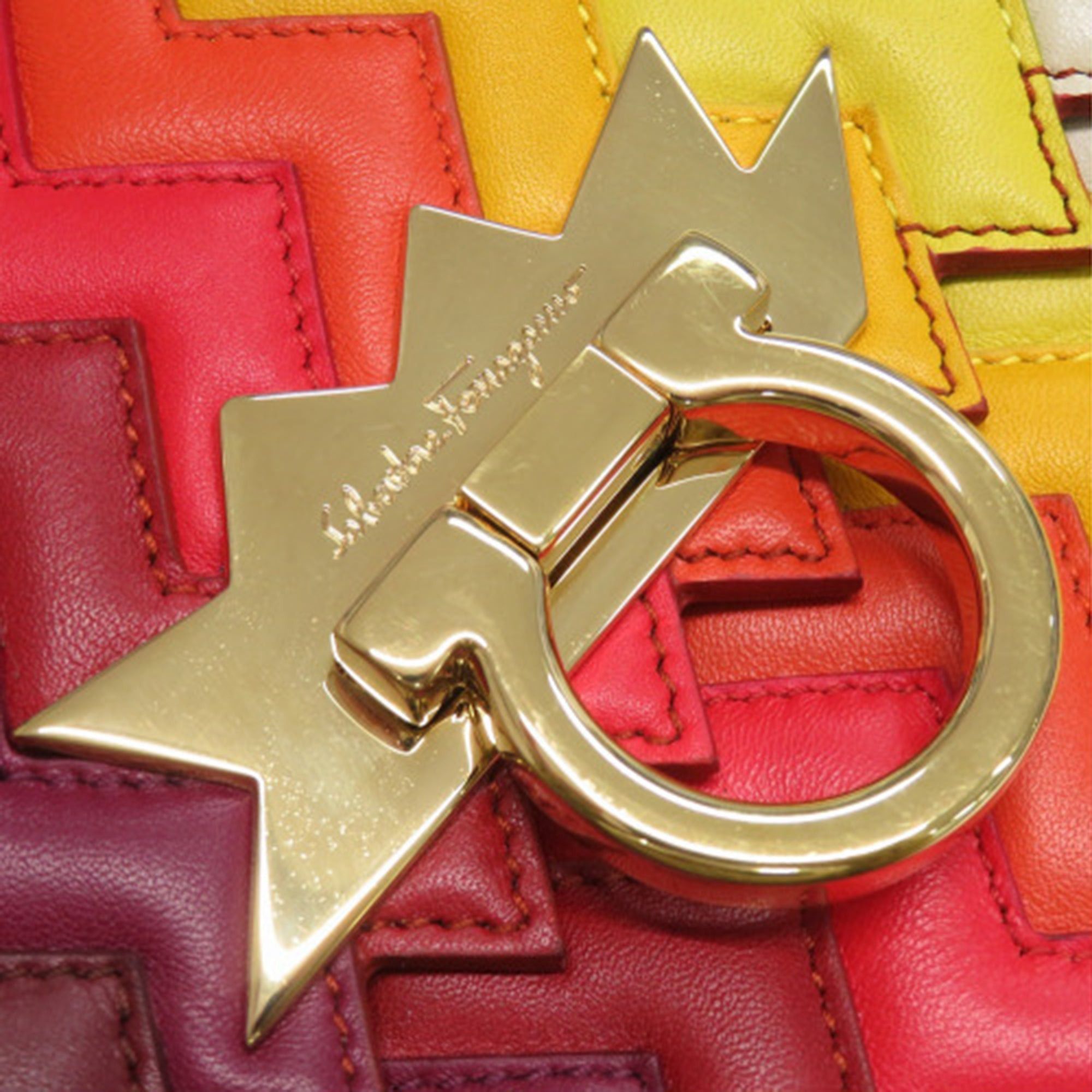 Salvatore Ferragamo Sara Battaglia Mini Leather Zigzag Gancini Crossbody Size ONE SIZE - 20 Thumbnail