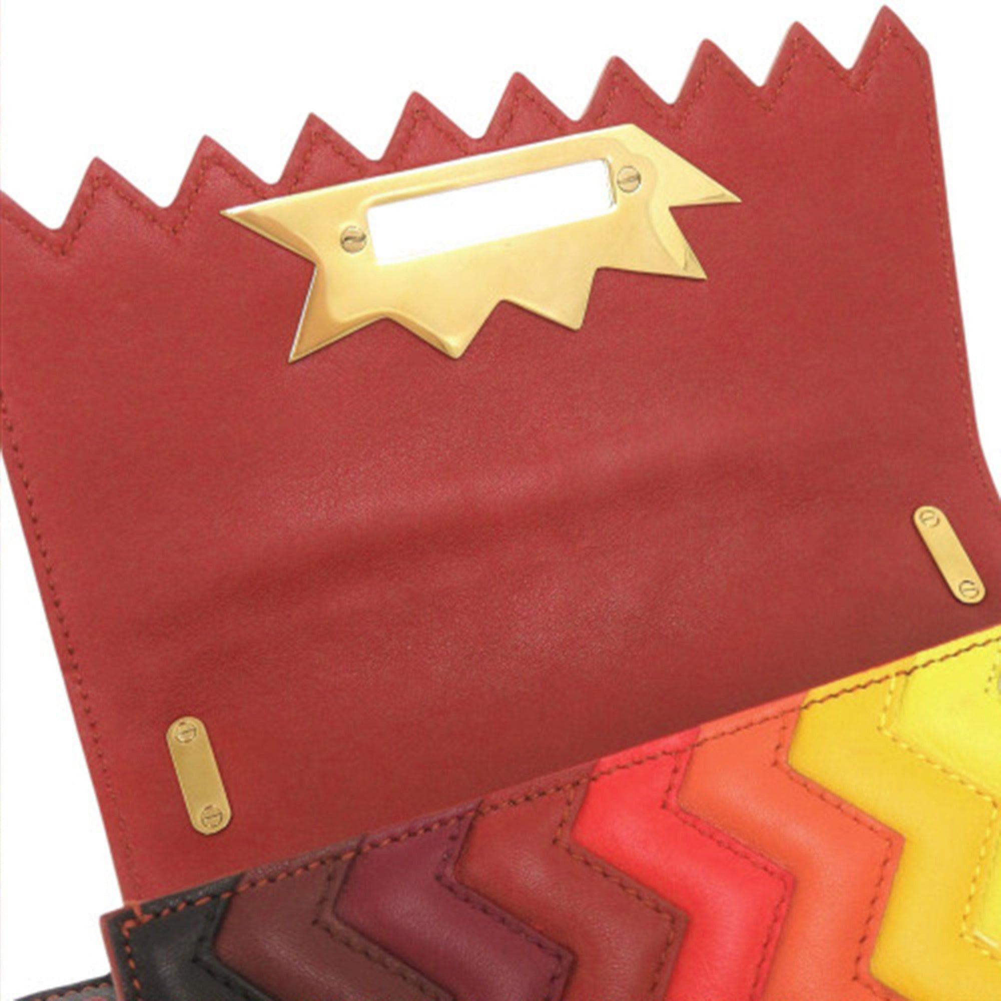 Salvatore Ferragamo Sara Battaglia Mini Leather Zigzag Gancini Crossbody Size ONE SIZE - 7 Thumbnail