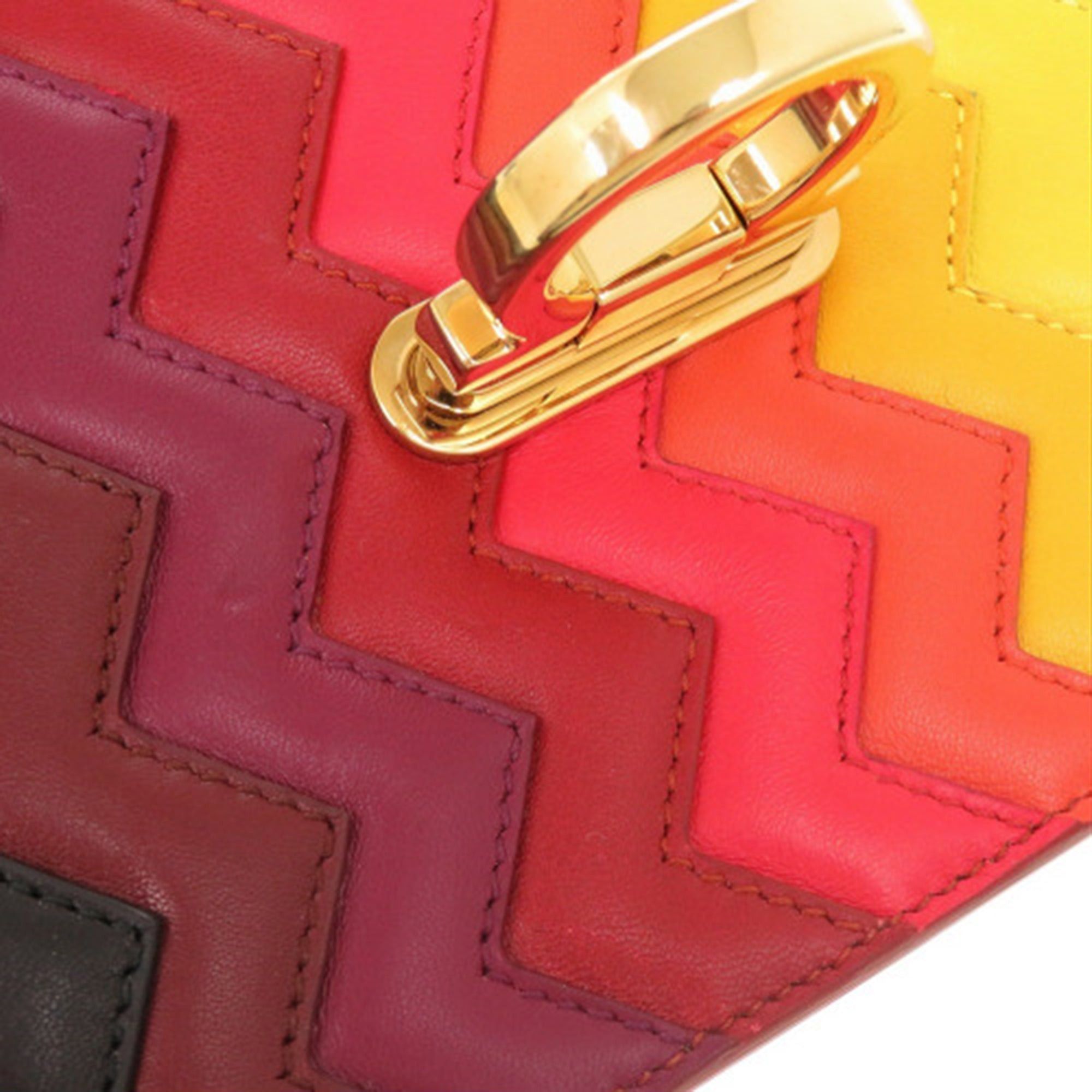 Salvatore Ferragamo Sara Battaglia Mini Leather Zigzag Gancini Crossbody Size ONE SIZE - 17 Thumbnail