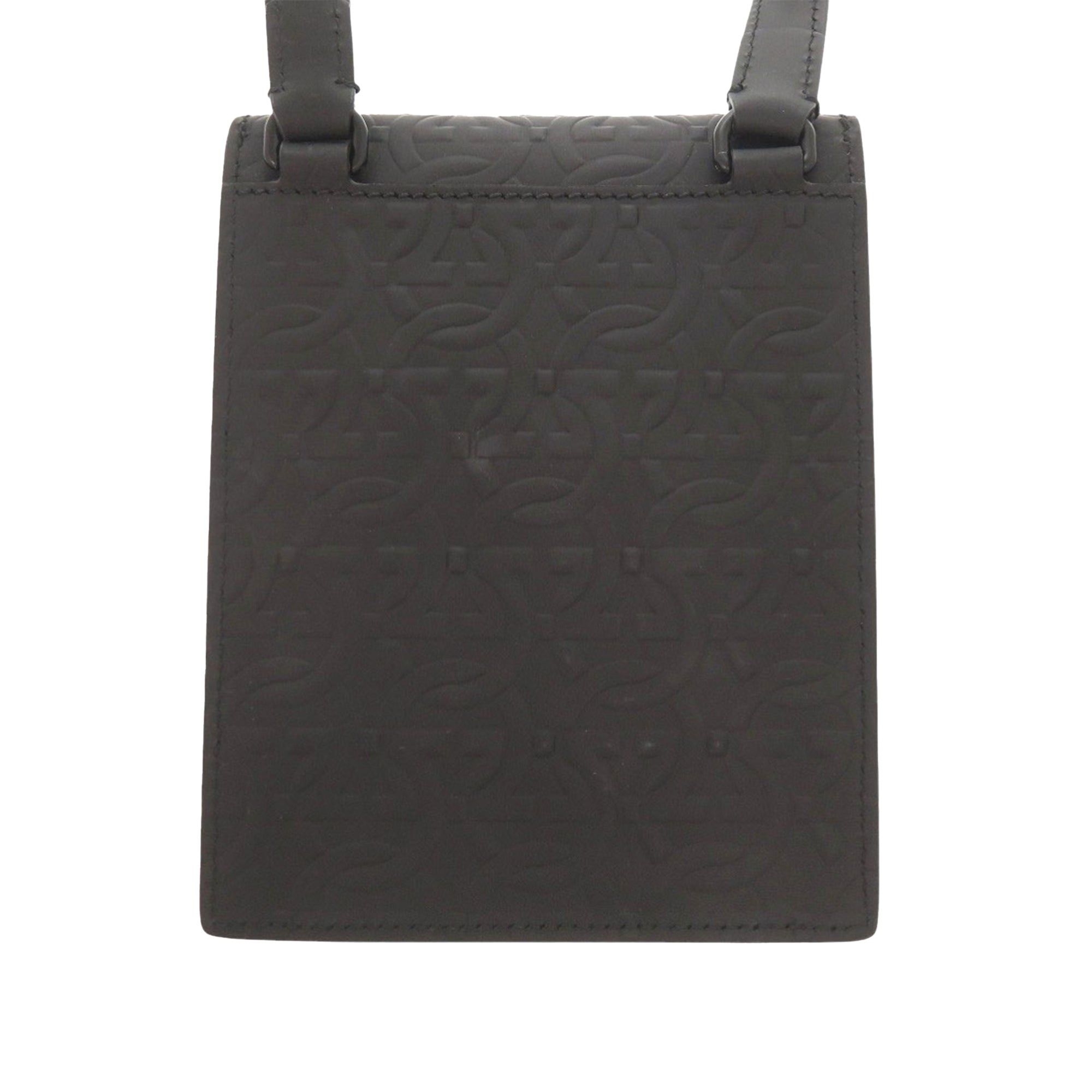 Salvatore Ferragamo Gancini Embossed Leather Phone Pouch Crossbody Size ONE SIZE - 2 Thumbnail