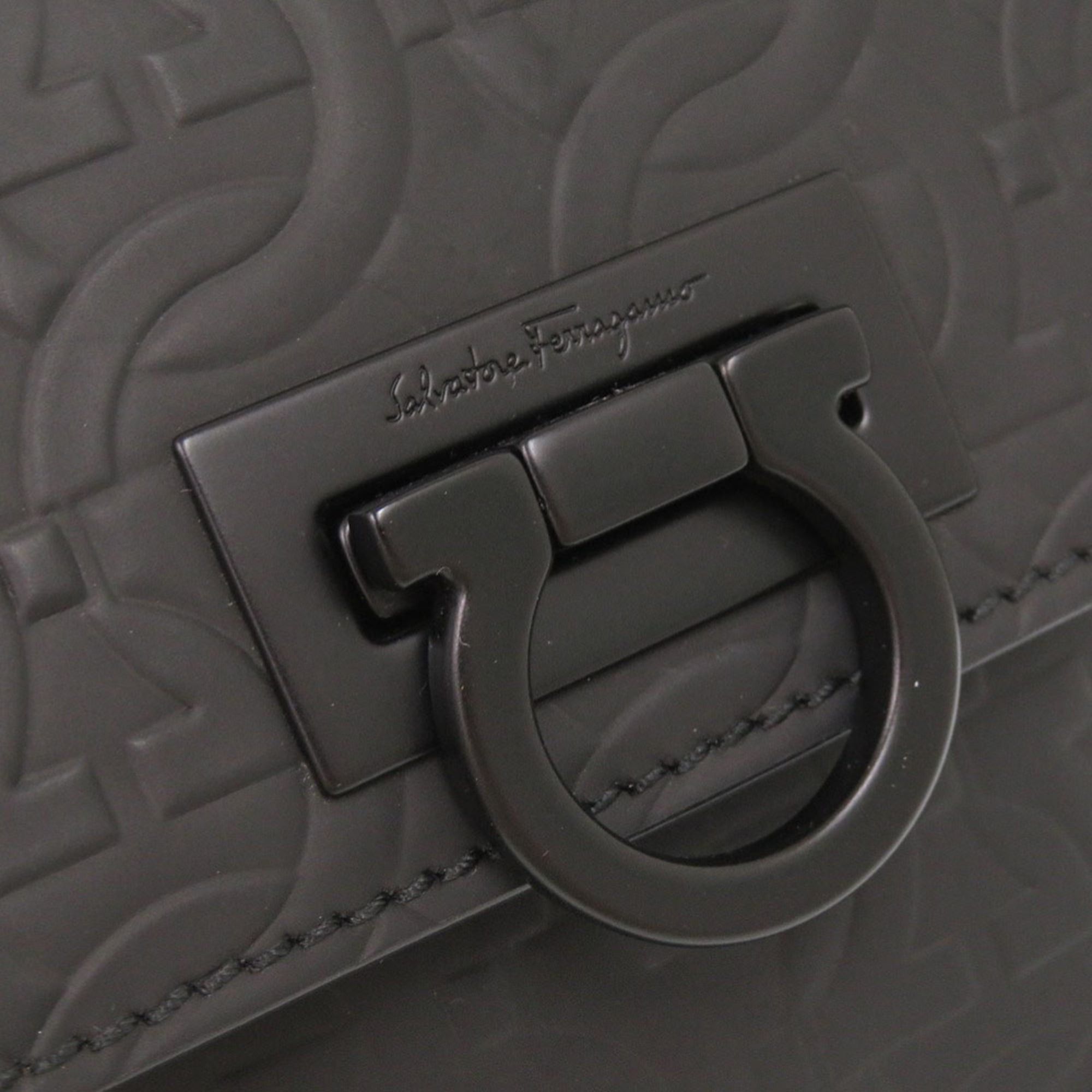 Salvatore Ferragamo Gancini Embossed Leather Phone Pouch Crossbody Size ONE SIZE - 12 Thumbnail