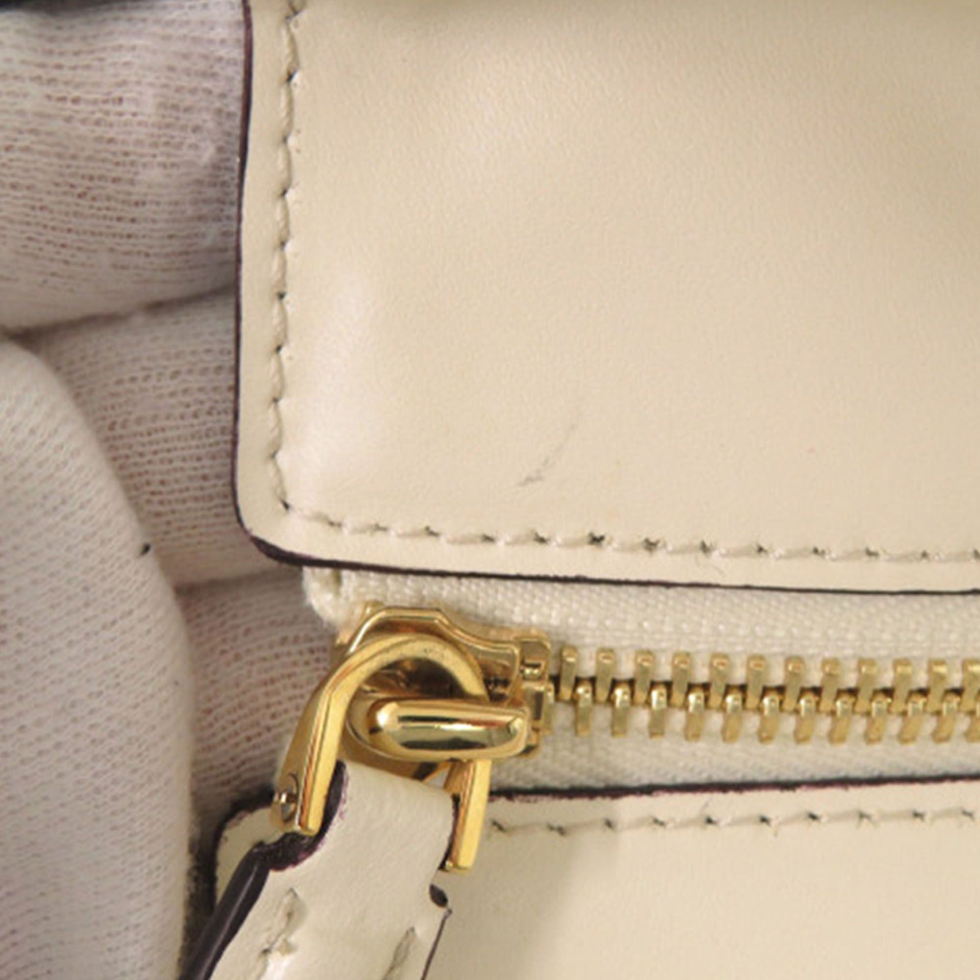 Salvatore Ferragamo Medium Stitched Leather Amy Tote Size ONE SIZE - 10 Thumbnail