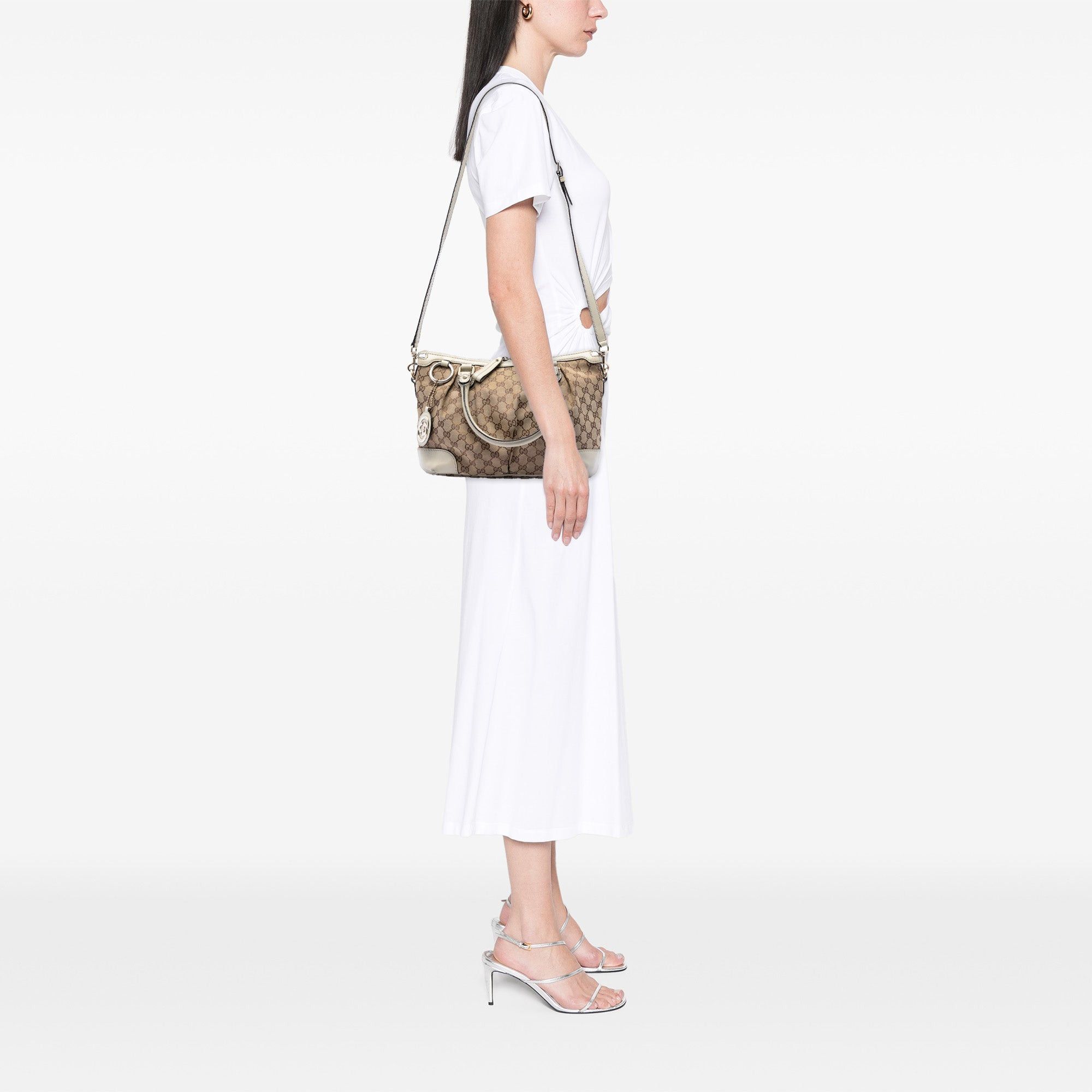 Gucci GG Canvas Sukey Satchel Size ONE SIZE - 7 Thumbnail