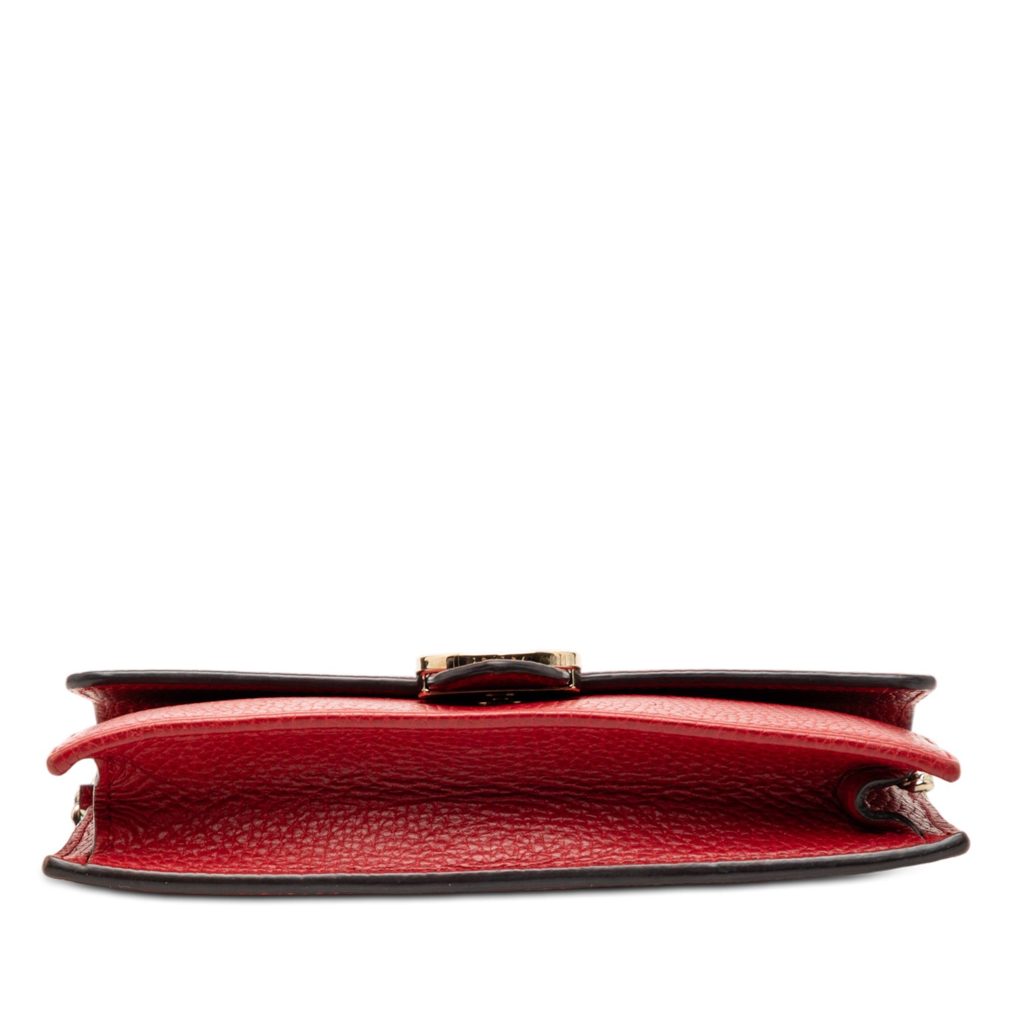 Gucci Dollar Calfskin Interlocking G Wallet on Chain Size ONE SIZE - 3 Thumbnail