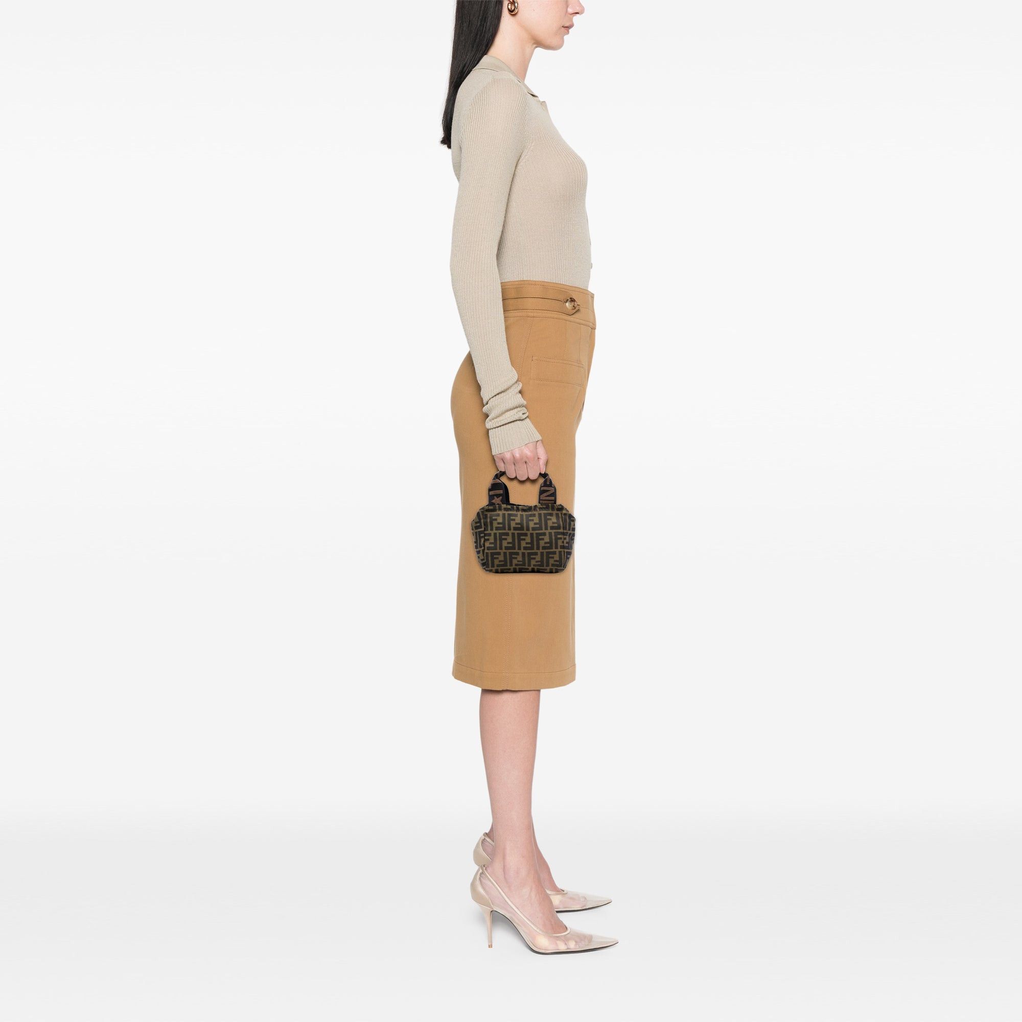 Fendi Mini Zucca Canvas Handbag Size ONE SIZE - 7 Thumbnail