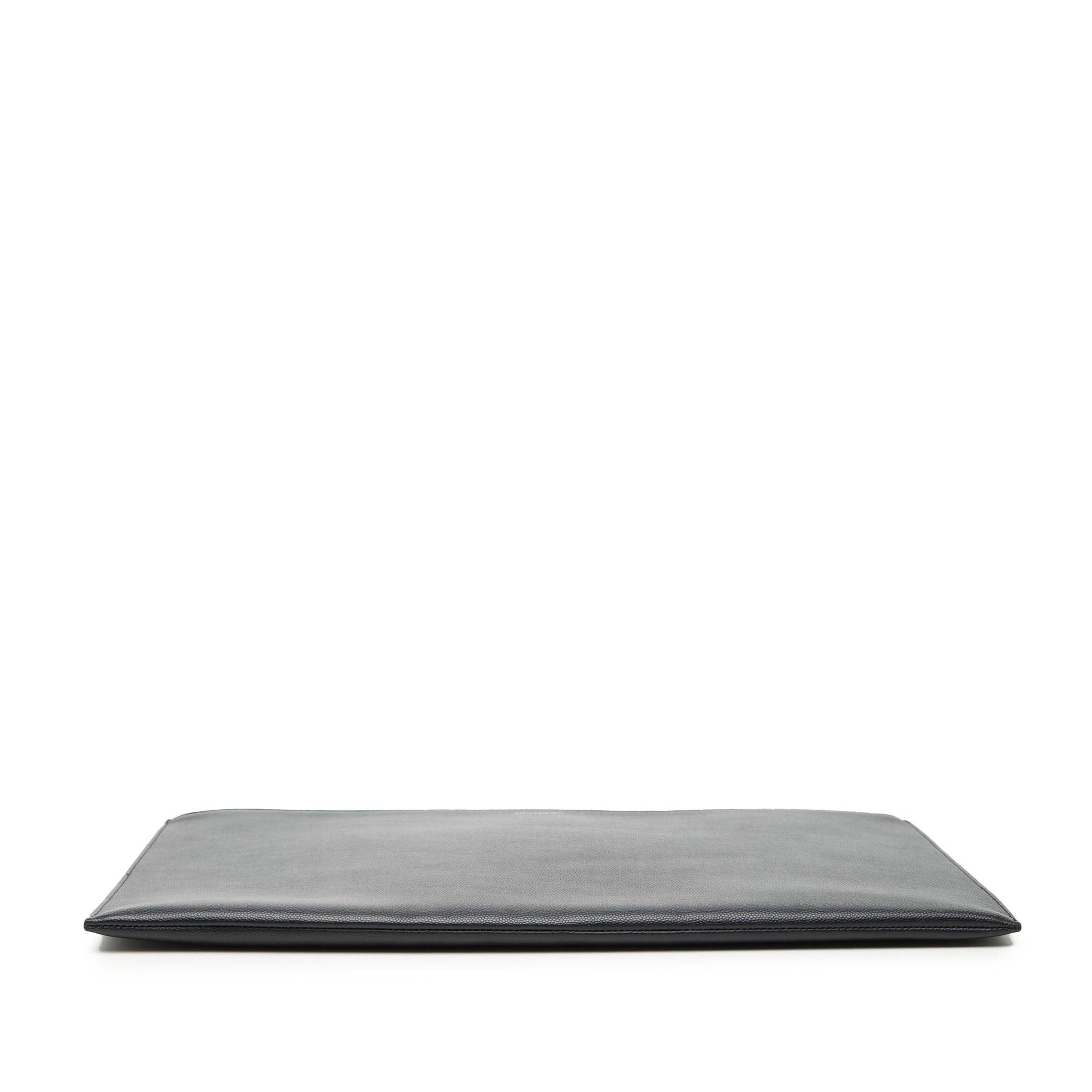 Saint Laurent Paris Grain De Poudre Zip Document Holder Size ONE SIZE - 3 Thumbnail