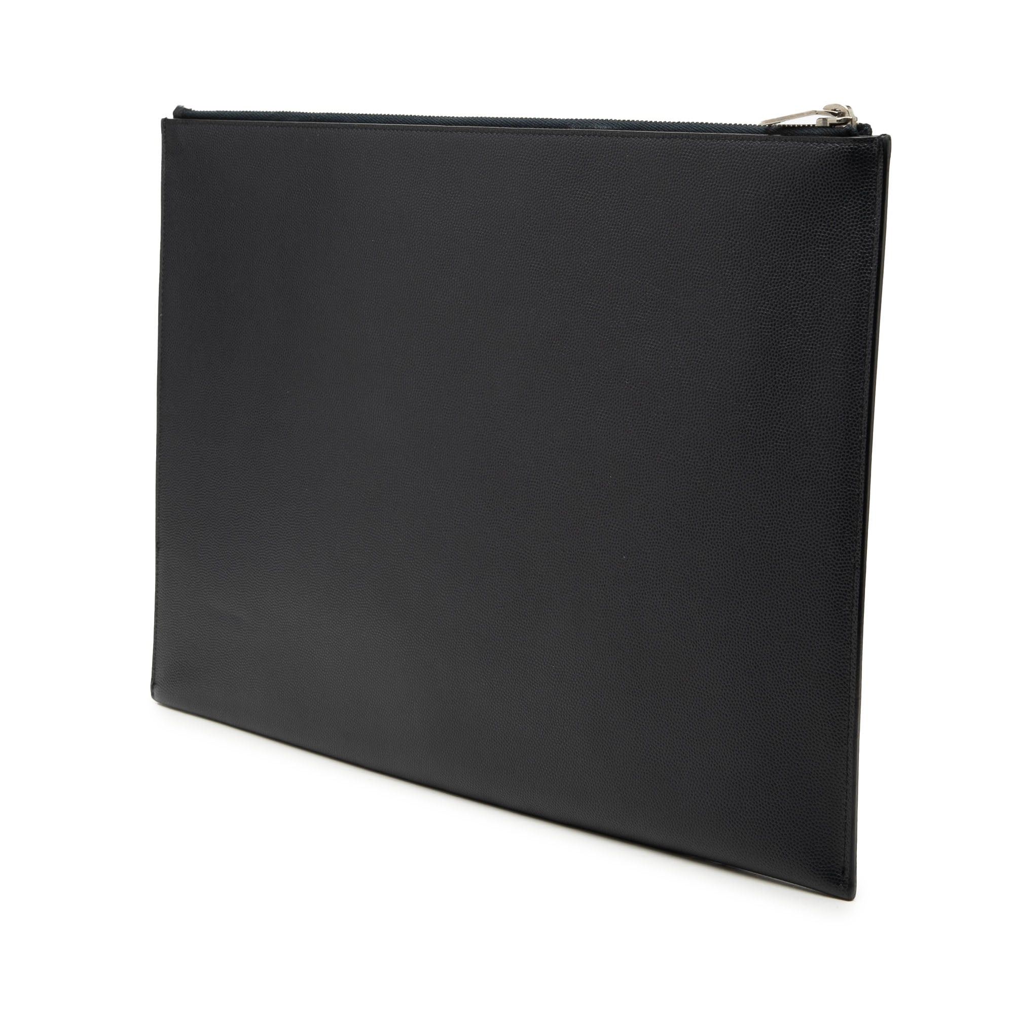Saint Laurent Paris Grain De Poudre Zip Document Holder Size ONE SIZE - 2 Thumbnail