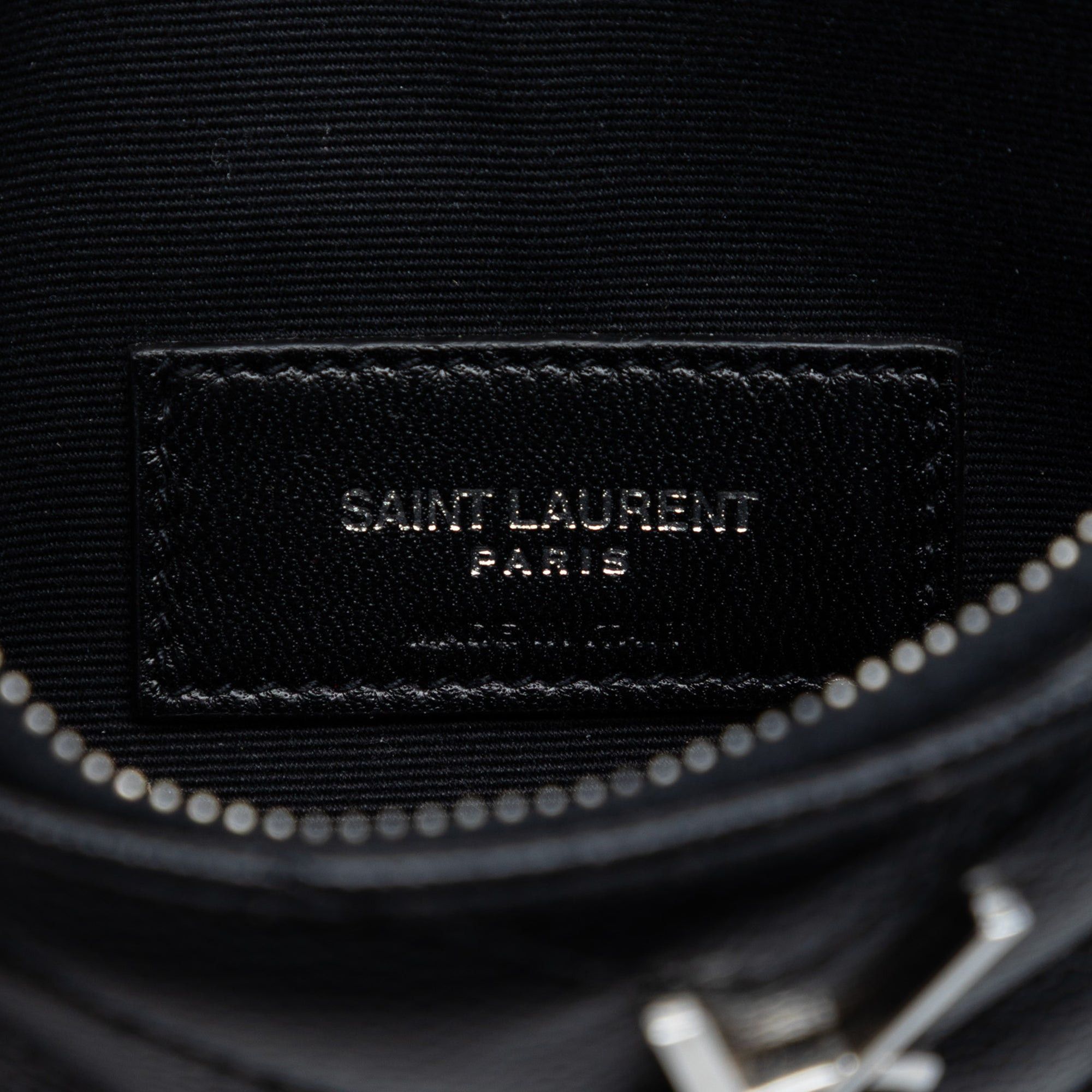 Saint Laurent Paris Grain De Poudre Chevron Monogram Bill Pouch Size ONE SIZE - 5 Thumbnail