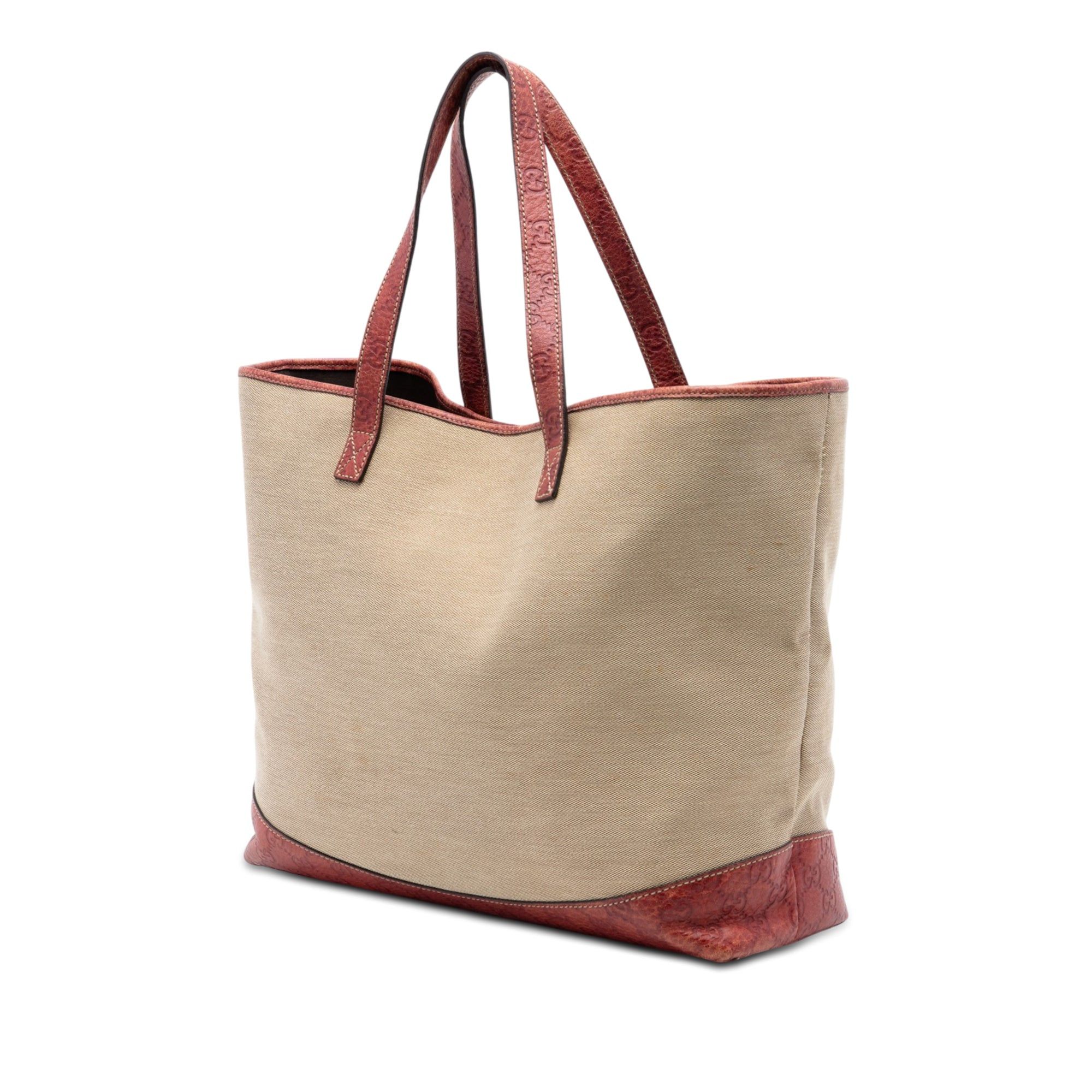 Gucci Guccissima Trimmed Canvas Tote Size ONE SIZE - 2 Thumbnail