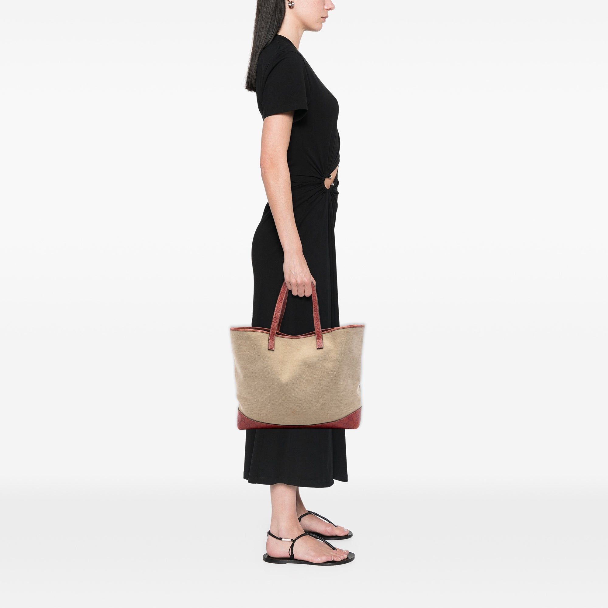 Gucci Guccissima Trimmed Canvas Tote Size ONE SIZE - 7 Thumbnail