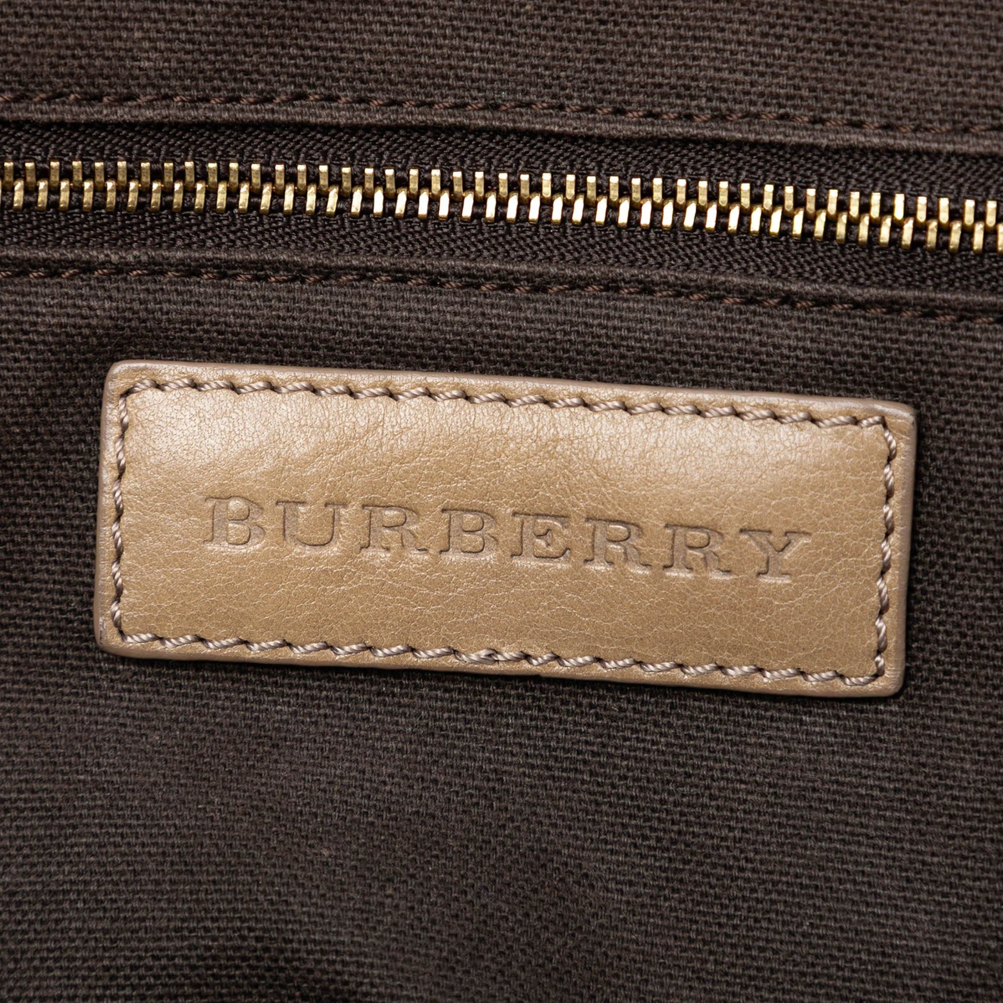 Burberry Smoke Check Coated Canvas Gilmoure Satchel Size ONE SIZE - 6 Thumbnail