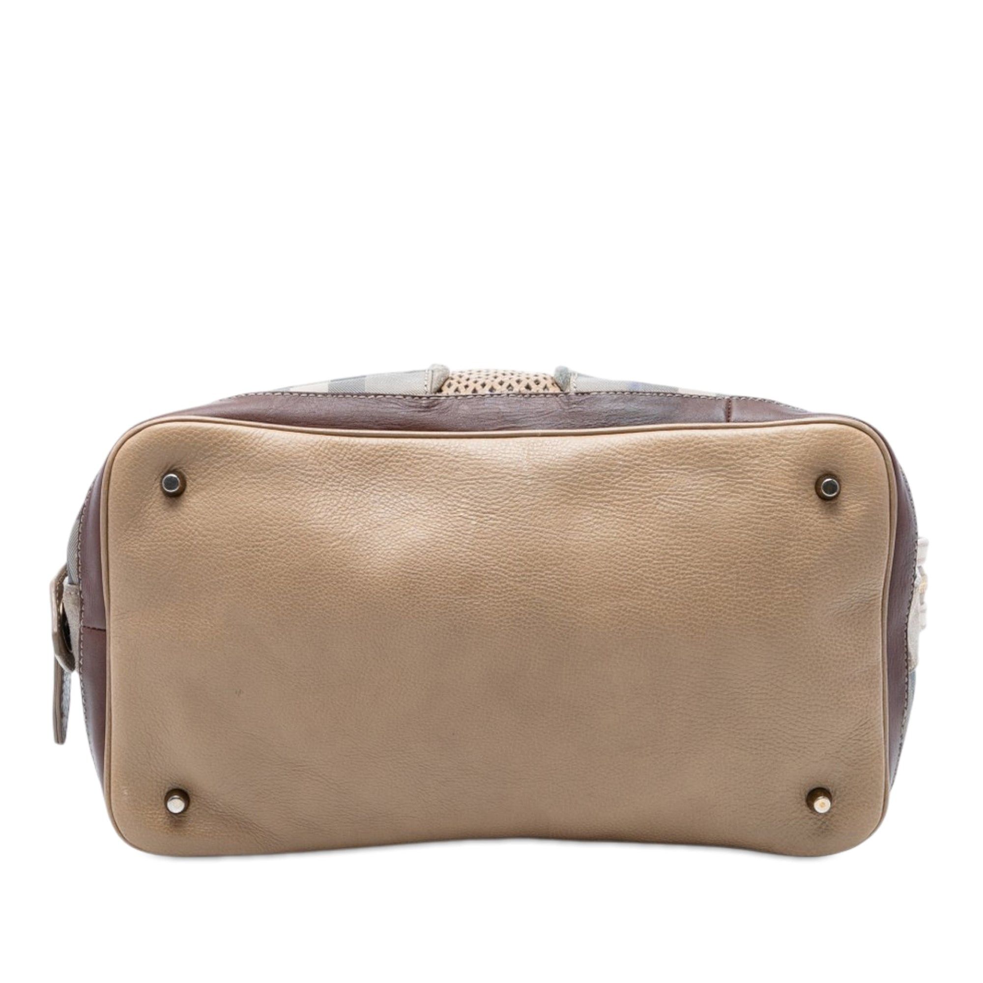 Burberry Smoke Check Coated Canvas Gilmoure Satchel Size ONE SIZE - 3 Thumbnail